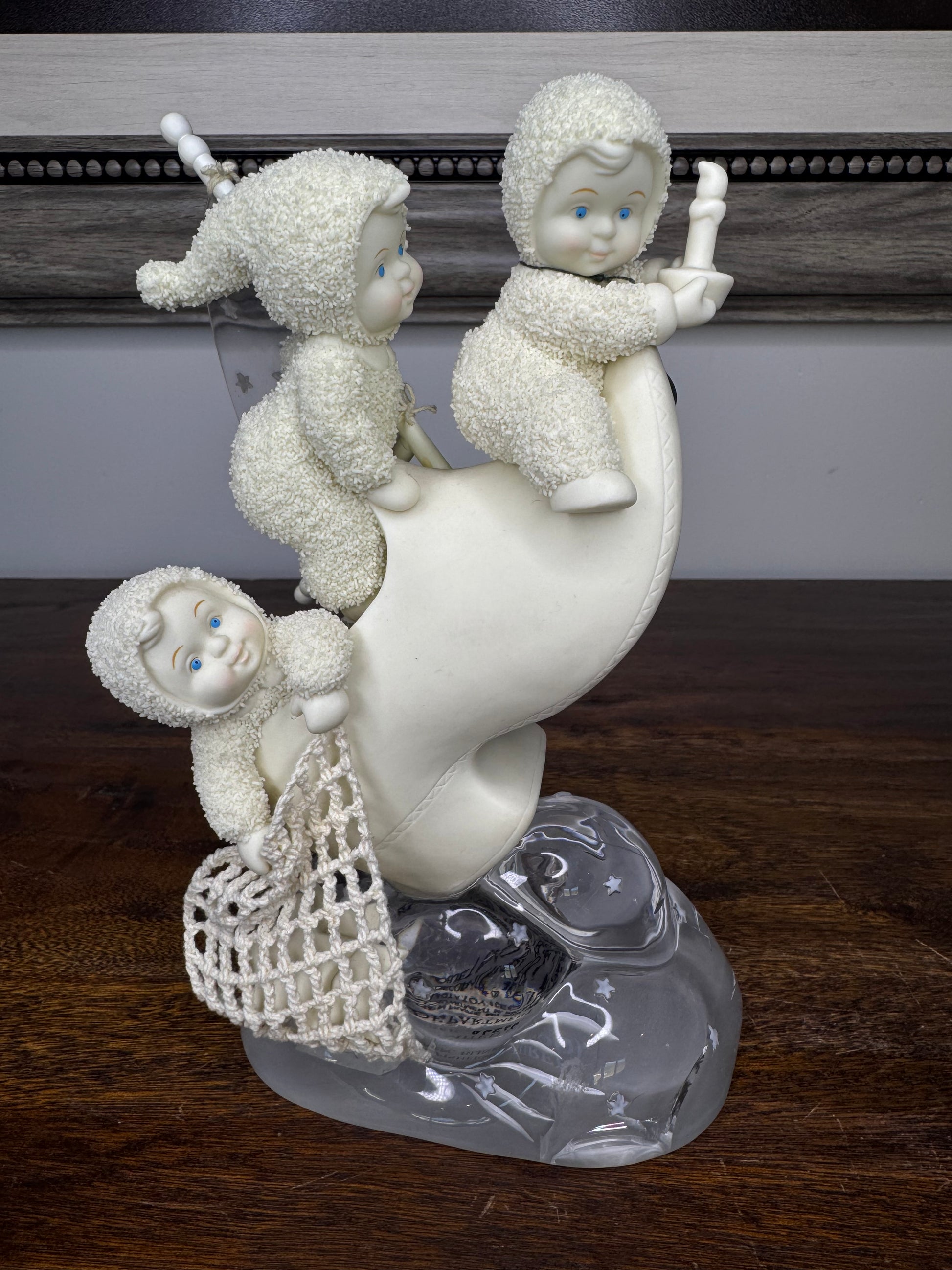 Vintage Dept 56 Snowbabies The Fishermaen Three Winken, Blinken and Nod Figurine