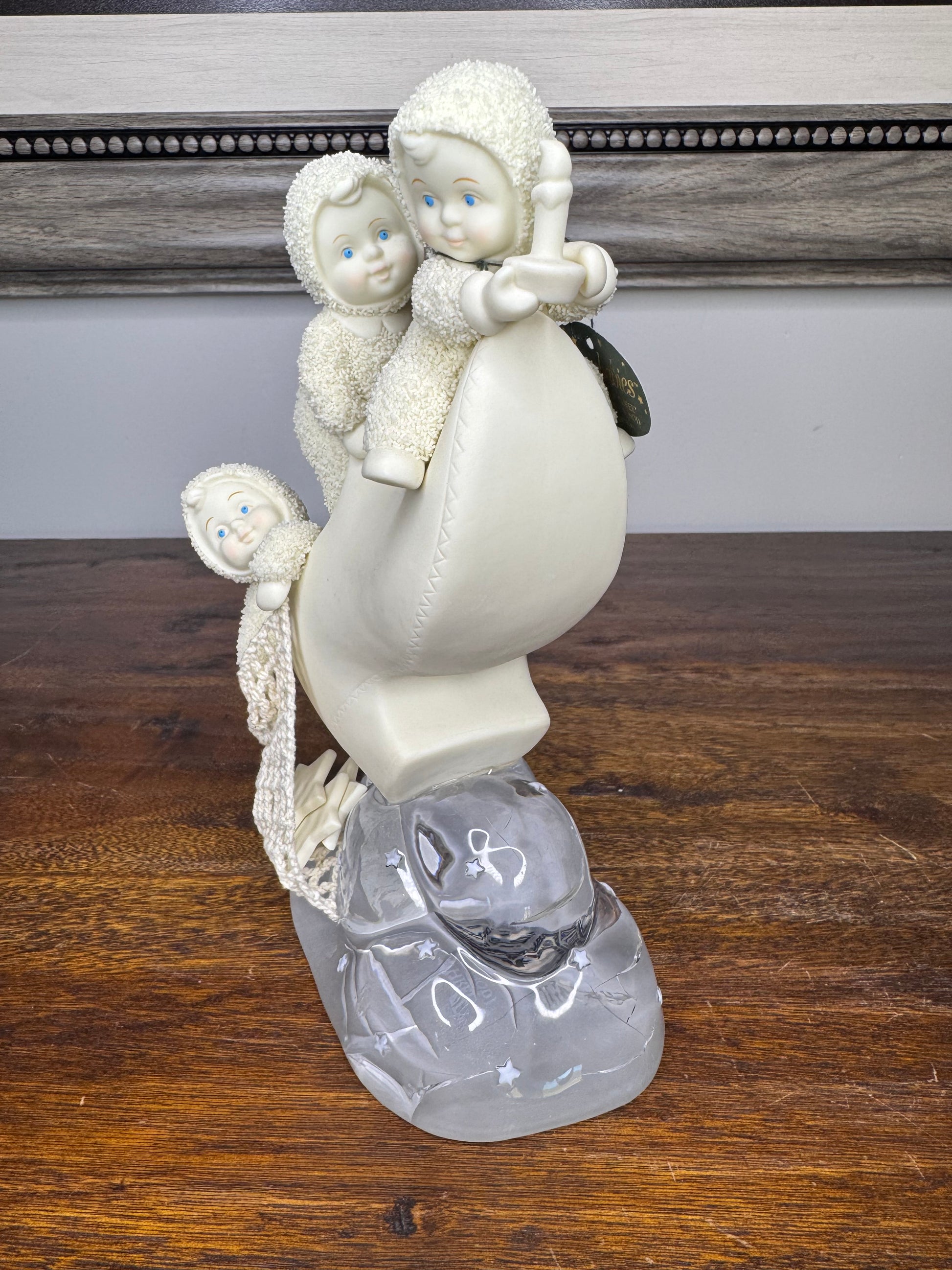 Vintage Dept 56 Snowbabies The Fishermaen Three Winken, Blinken and Nod Figurine