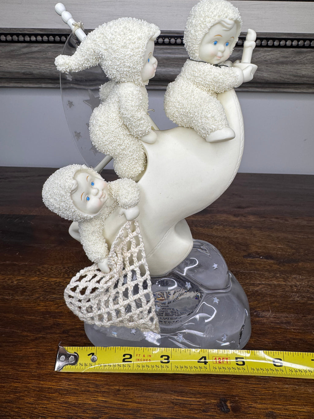 Vintage Dept 56 Snowbabies The Fishermaen Three Winken, Blinken and Nod Figurine