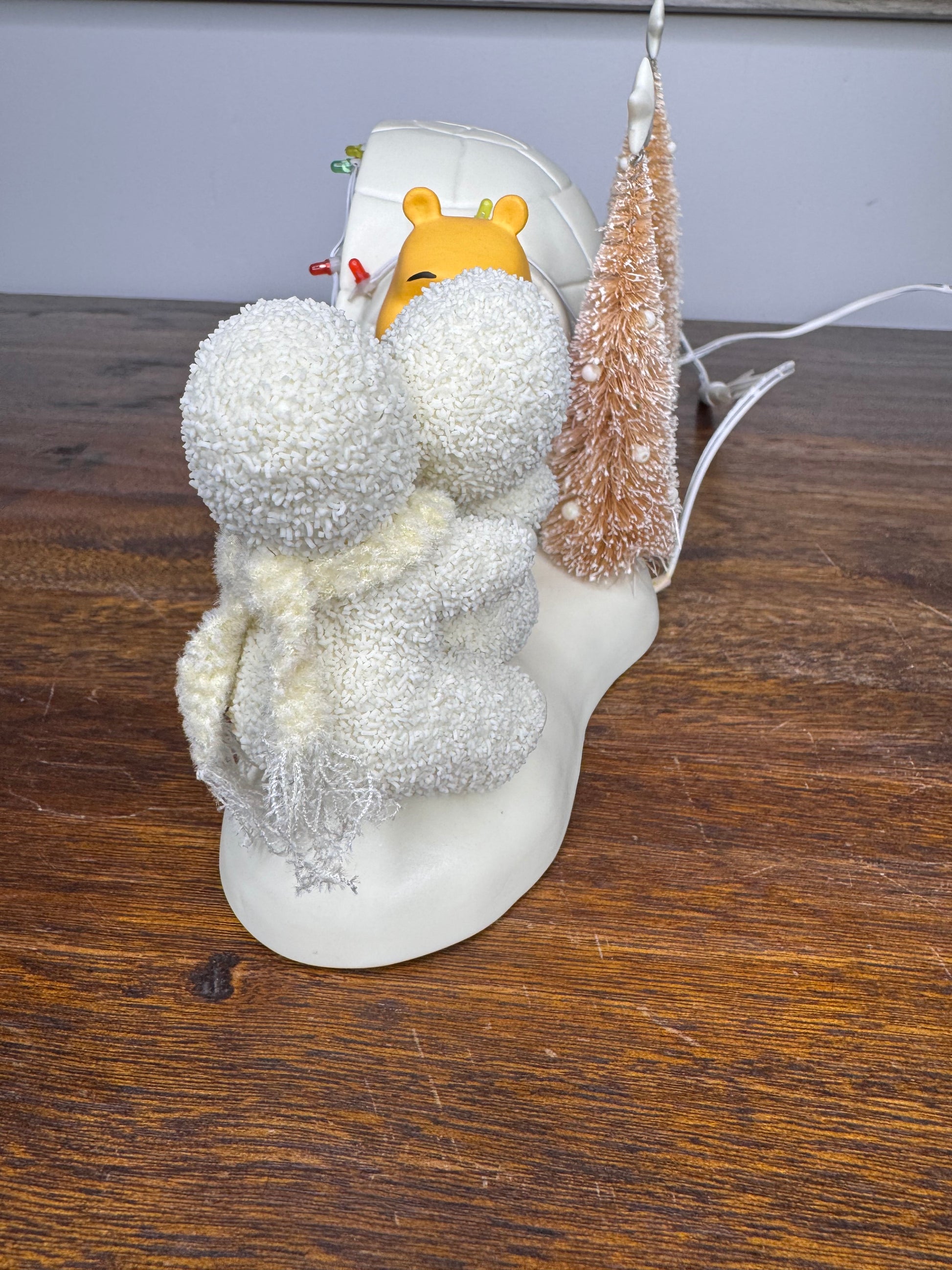 Retired Limited Edition Dept 56 Snowbabies "We'll Help You Through Pooh!" Figurine
