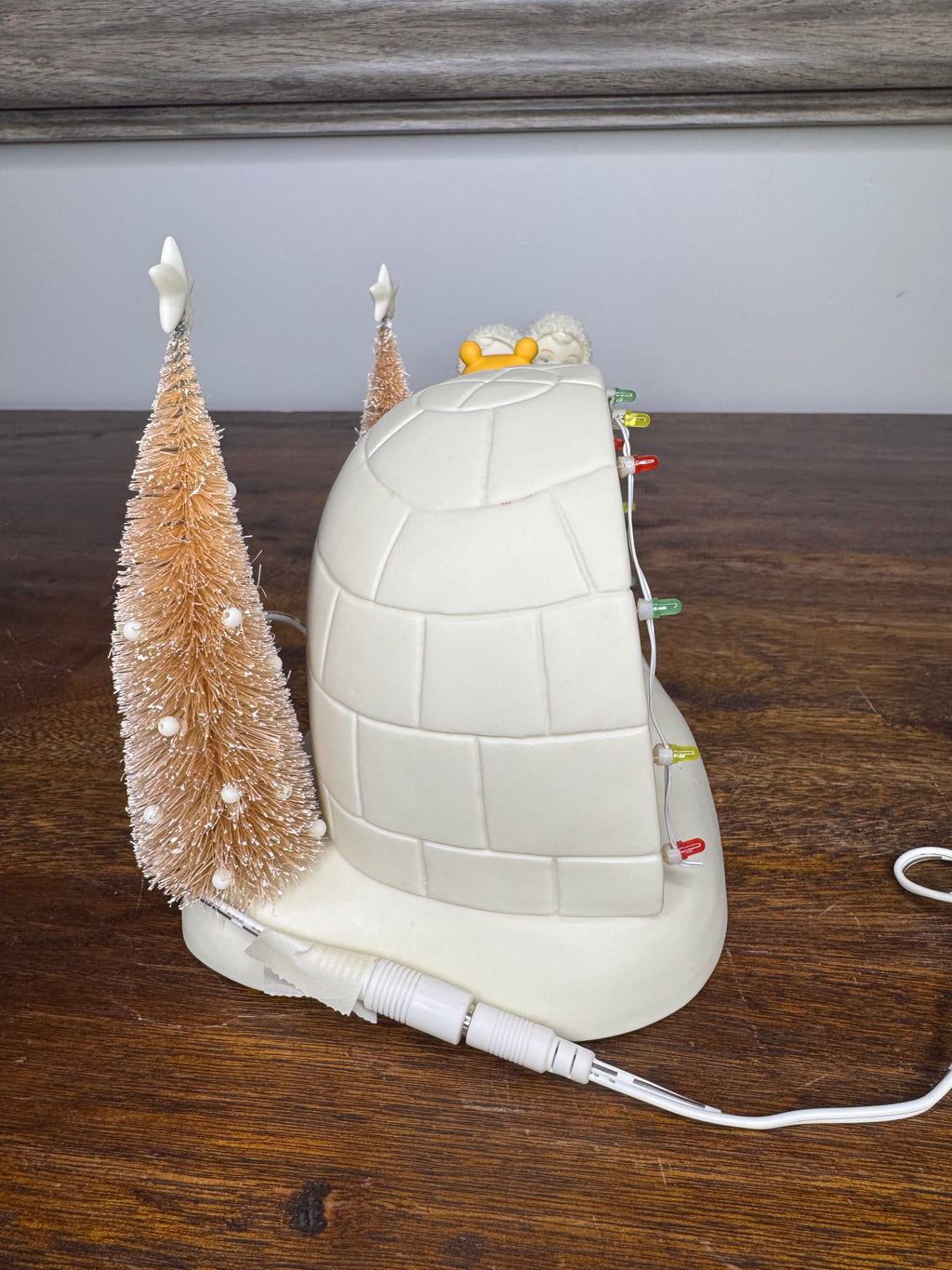Retired Limited Edition Dept 56 Snowbabies "We'll Help You Through Pooh!" Figurine