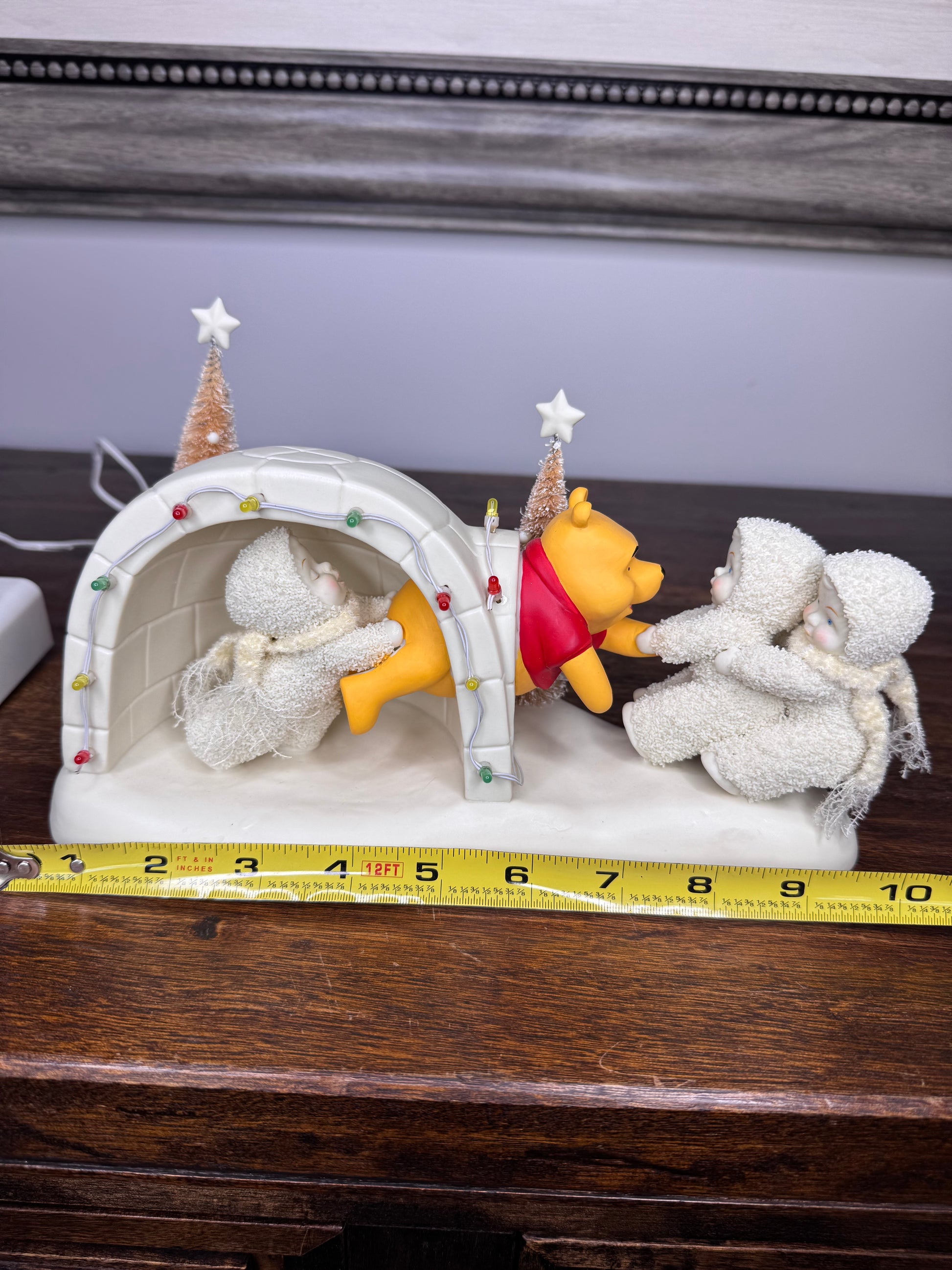 Retired Limited Edition Dept 56 Snowbabies "We'll Help You Through Pooh!" Figurine