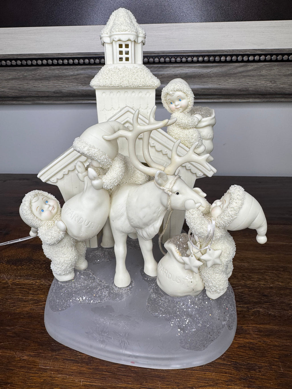 Retired Limited Edition Dept 56 Snowbabies " Magic Deliveries..Dreams Full Of Stardust" Figurine