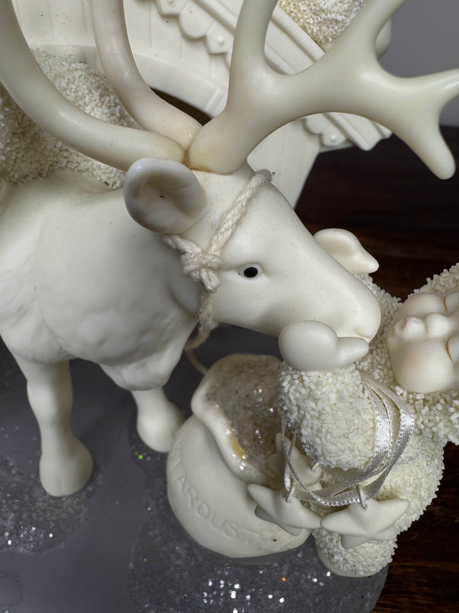 Retired Limited Edition Dept 56 Snowbabies " Magic Deliveries..Dreams Full Of Stardust" Figurine