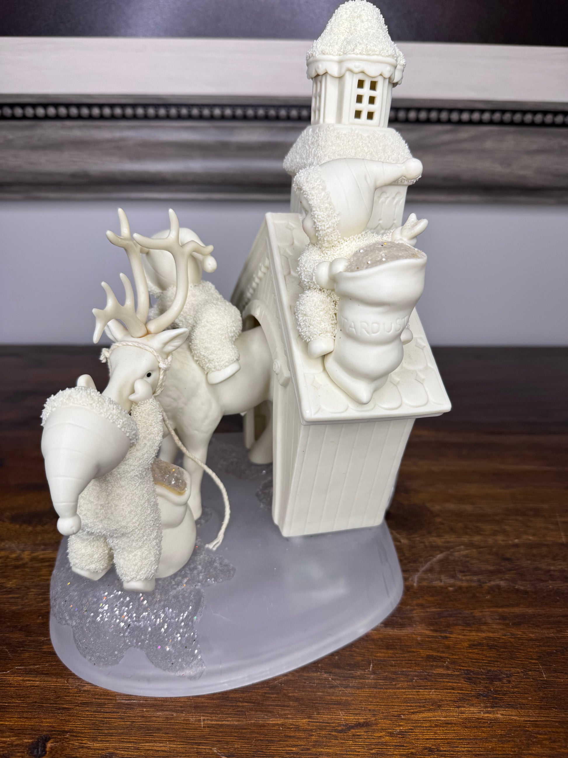 Retired Limited Edition Dept 56 Snowbabies " Magic Deliveries..Dreams Full Of Stardust" Figurine