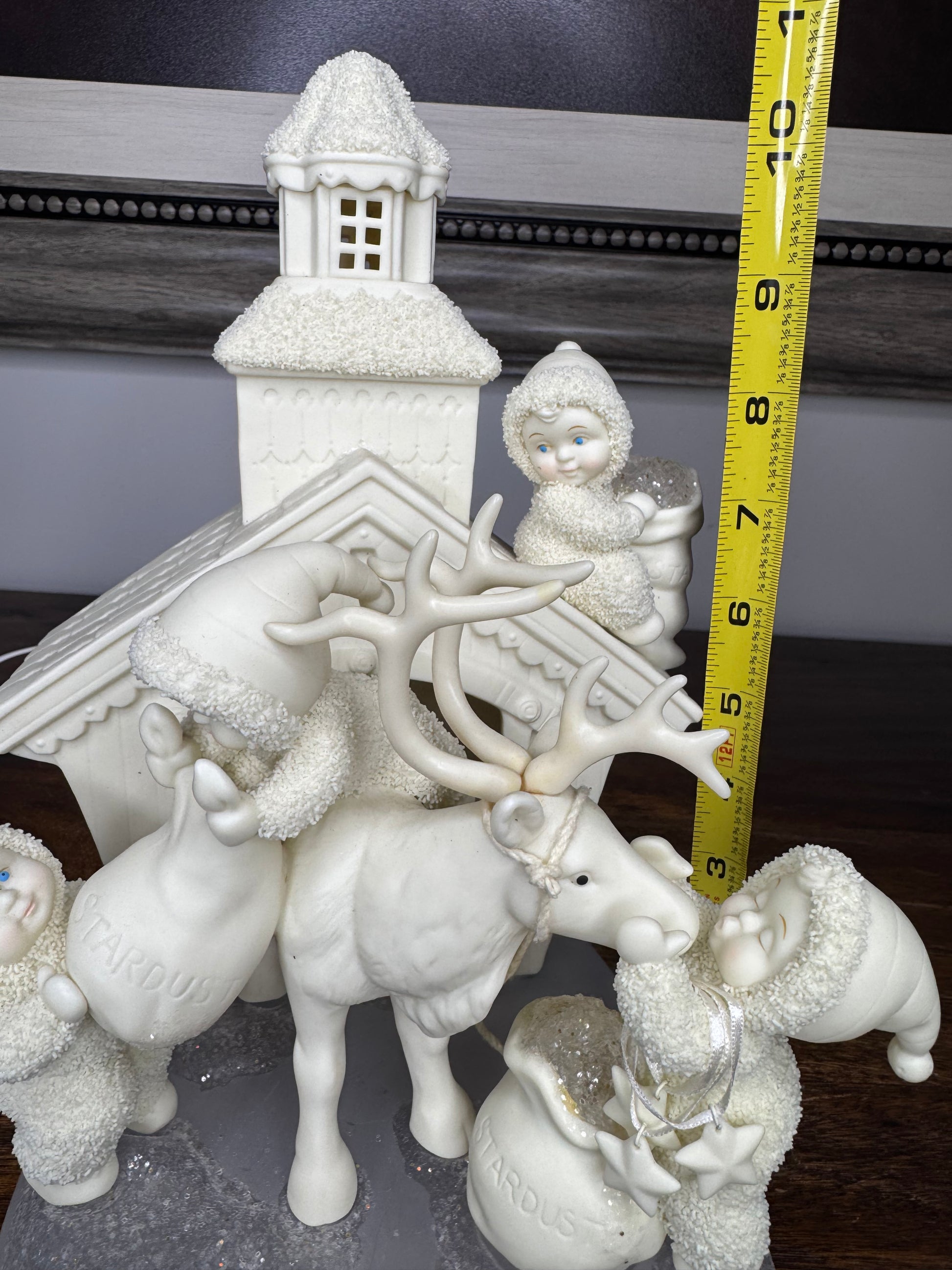 Retired Limited Edition Dept 56 Snowbabies " Magic Deliveries..Dreams Full Of Stardust" Figurine