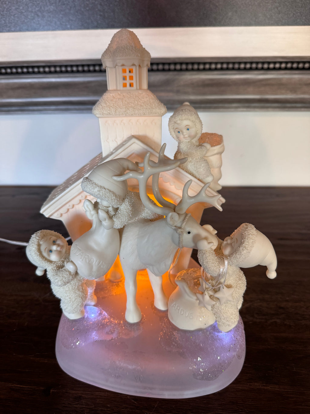 Retired Limited Edition Dept 56 Snowbabies " Magic Deliveries..Dreams Full Of Stardust" Figurine
