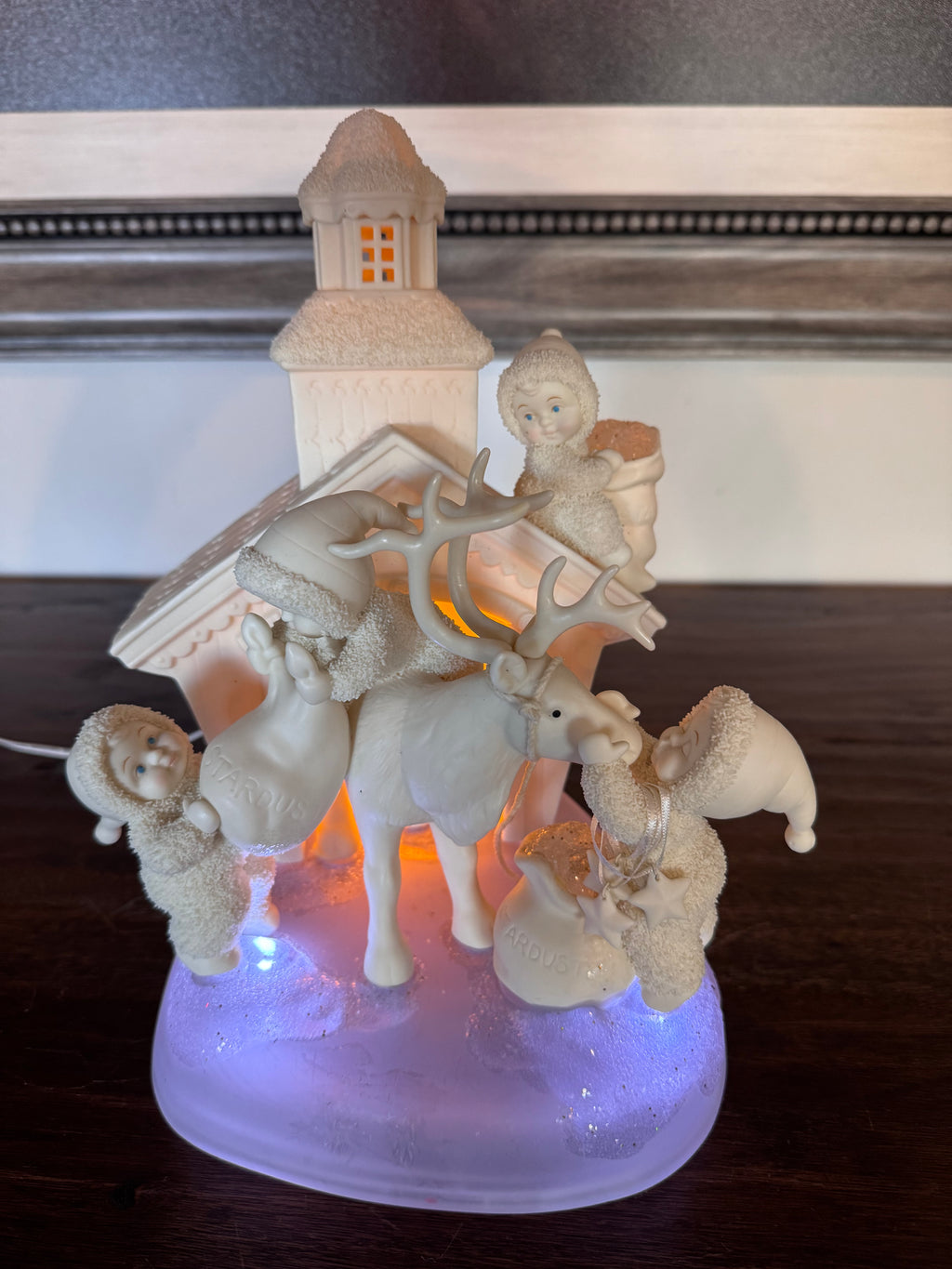 Retired Limited Edition Dept 56 Snowbabies " Magic Deliveries..Dreams Full Of Stardust" Figurine