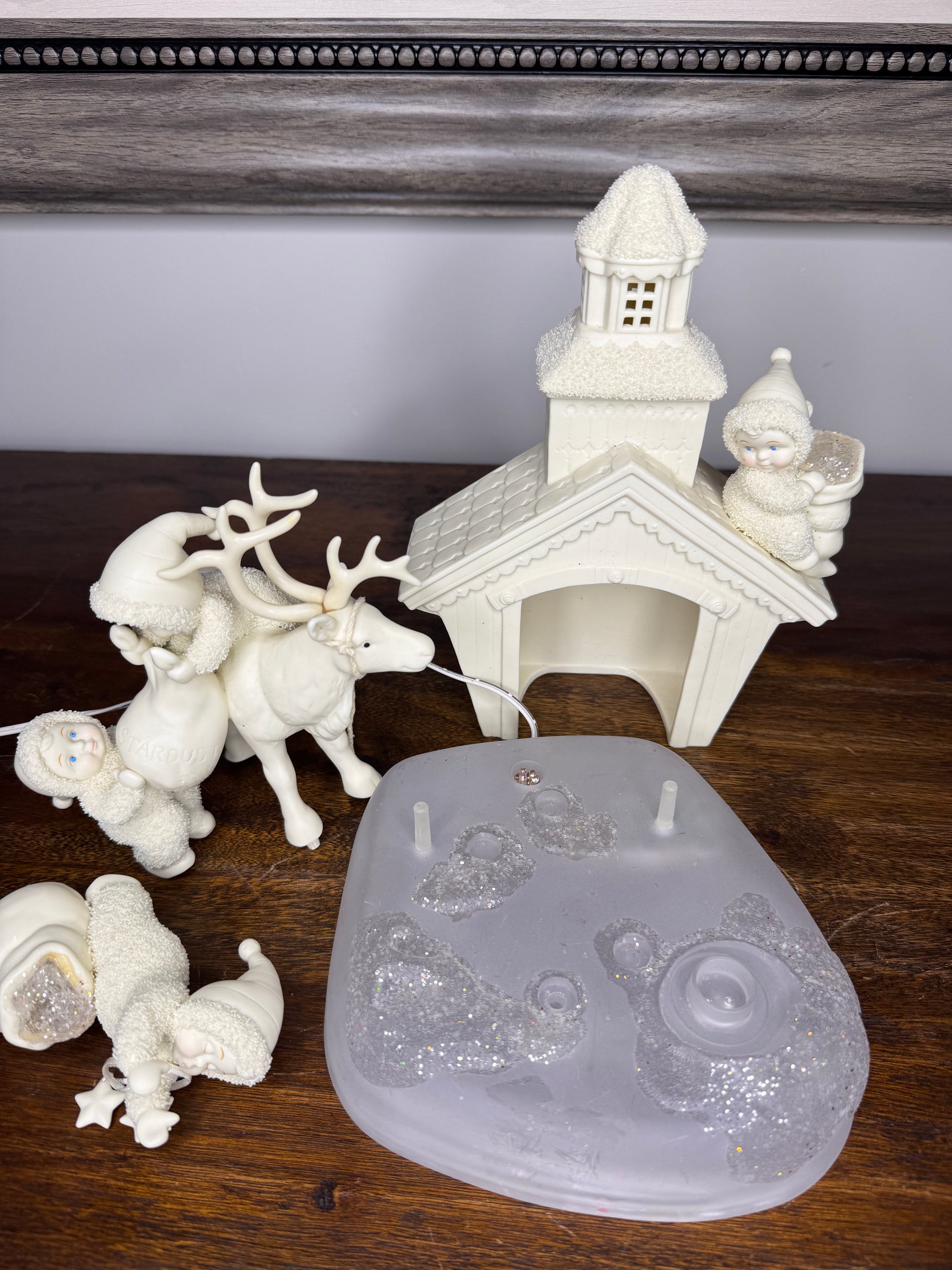 Retired Limited Edition Dept 56 Snowbabies " Magic Deliveries..Dreams Full Of Stardust" Figurine