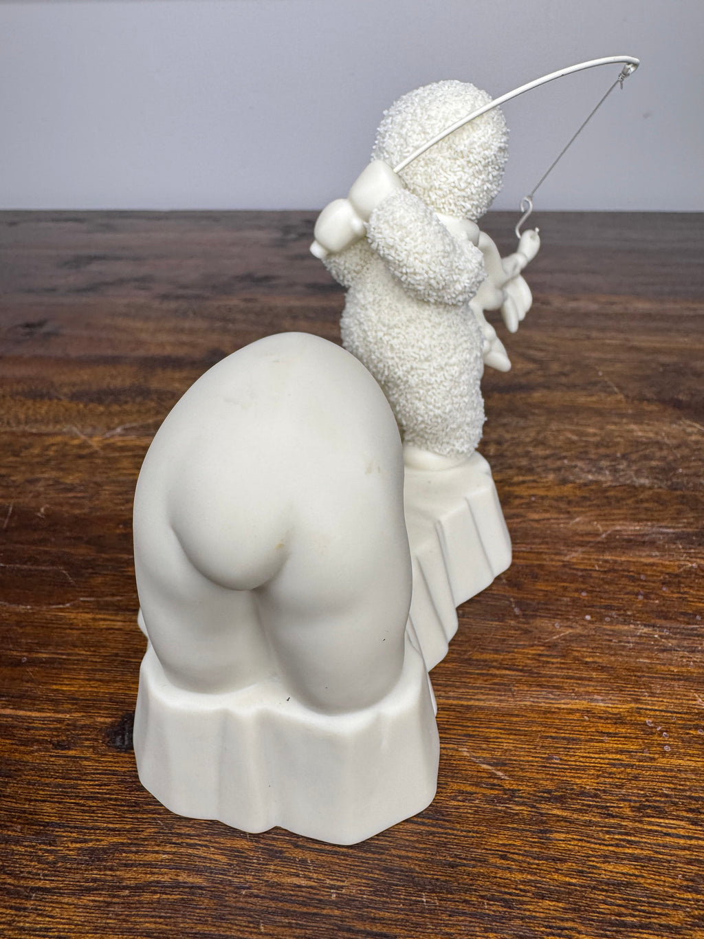 Retired Dept 56 Snowbabies "Hooked on Fishing" Figurine