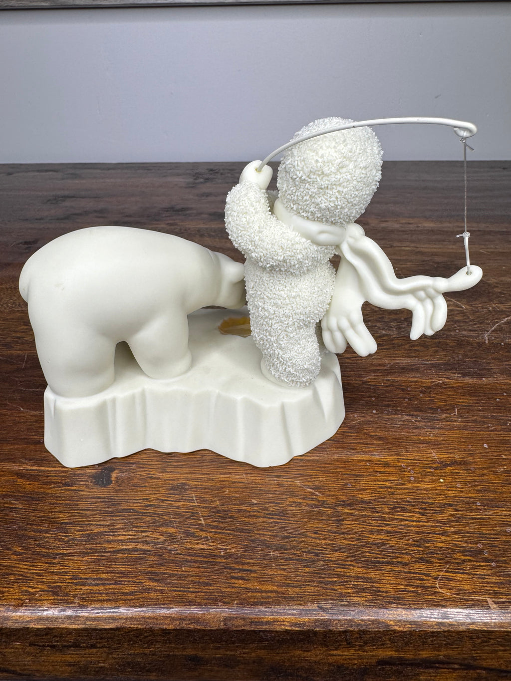 Retired Dept 56 Snowbabies "Hooked on Fishing" Figurine