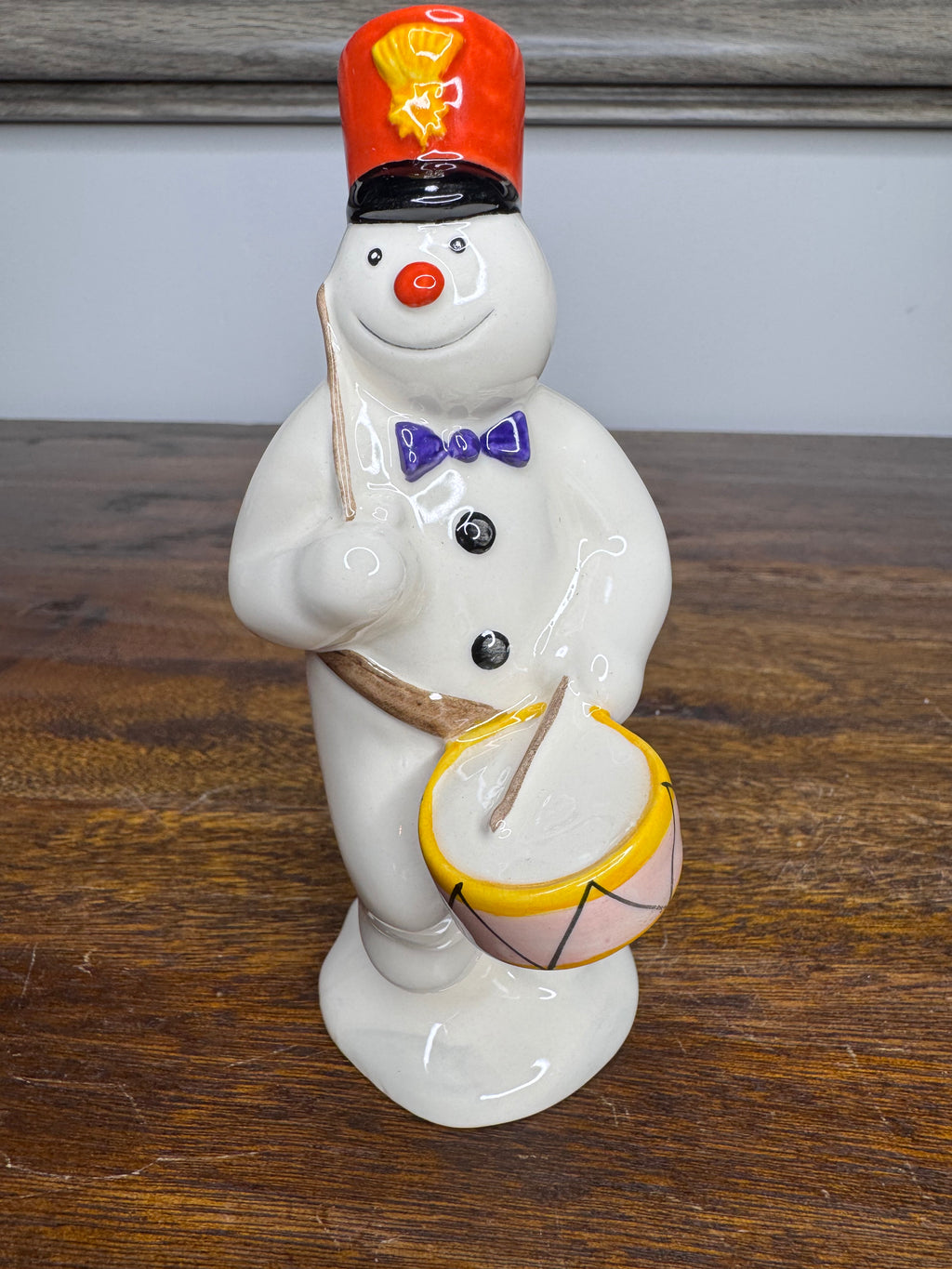 Rare Vintage Royal Doulton Drummer Snowman Figurine w/Original Box