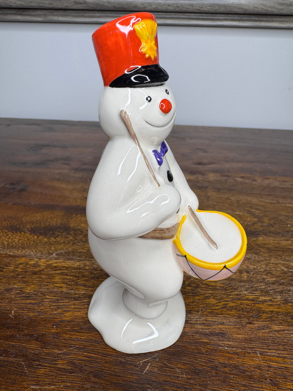 Rare Vintage Royal Doulton Drummer Snowman Figurine w/Original Box