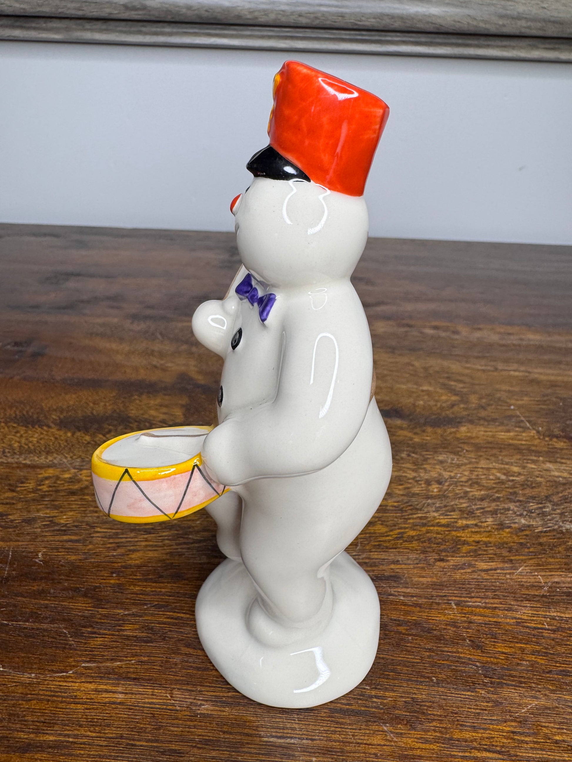 Rare Vintage Royal Doulton Drummer Snowman Figurine w/Original Box