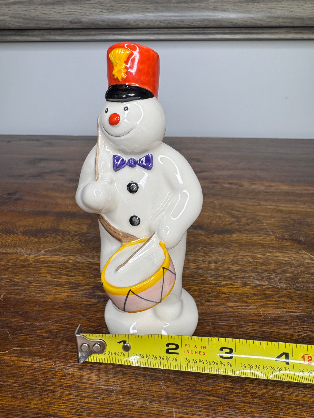 Rare Vintage Royal Doulton Drummer Snowman Figurine w/Original Box