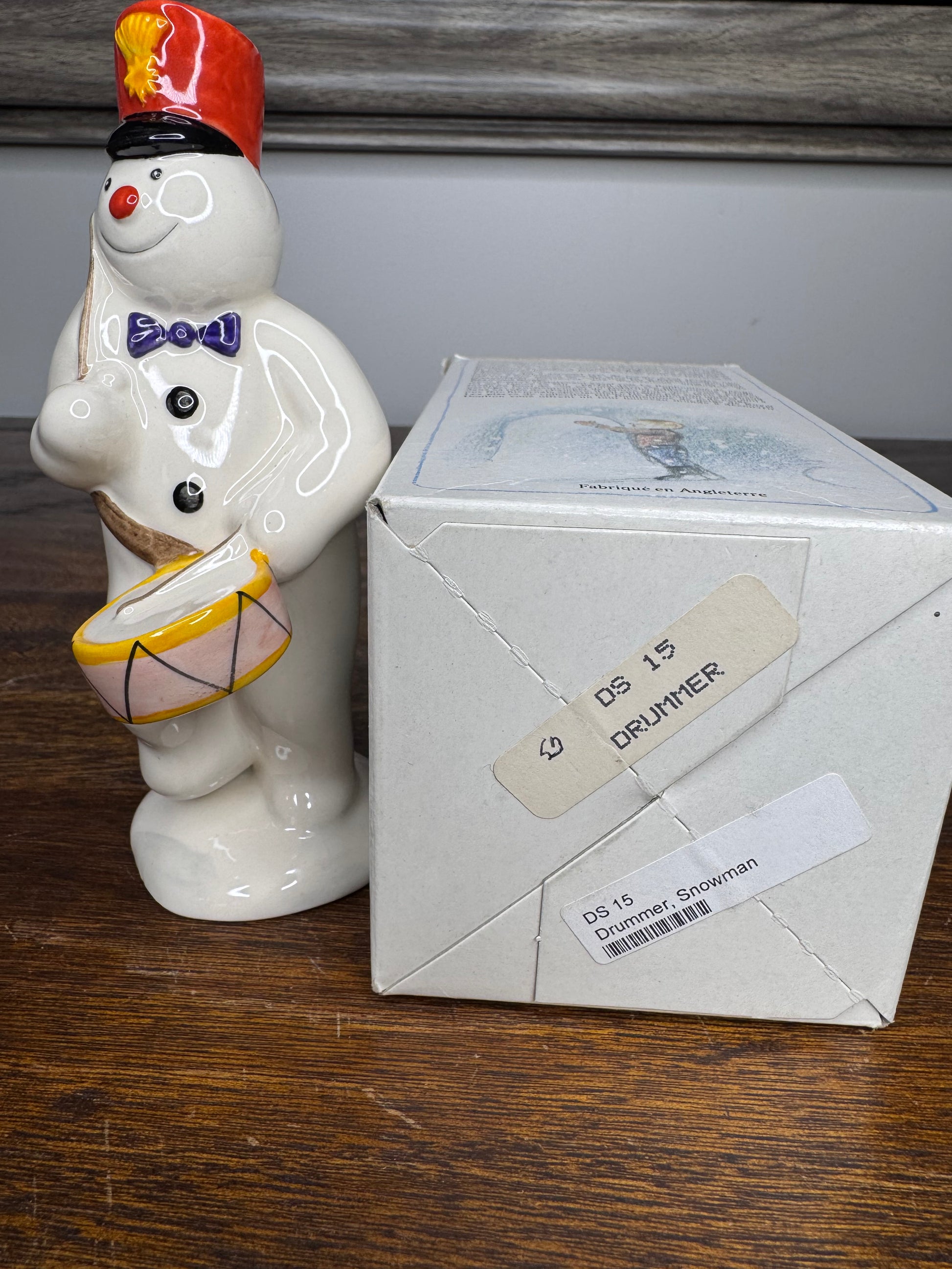 Rare Vintage Royal Doulton Drummer Snowman Figurine w/Original Box