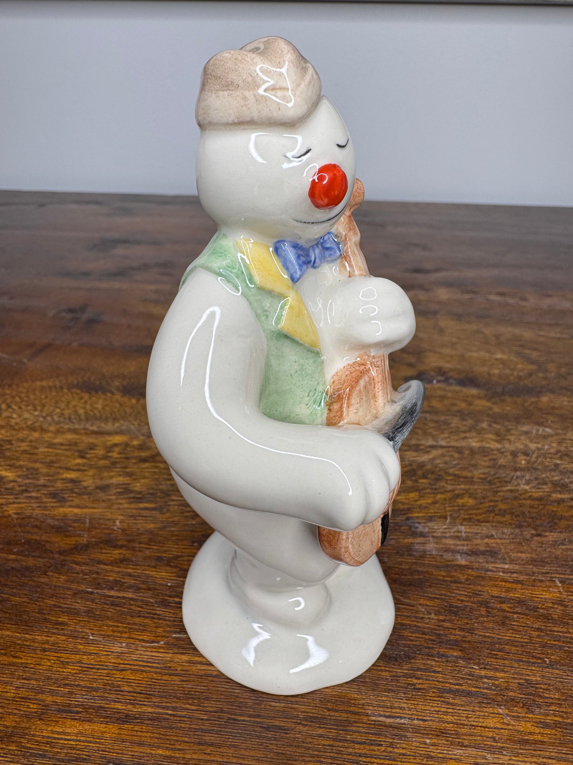 Rare Vintage Royal Doulton Cellist Snowman w/ Original Box