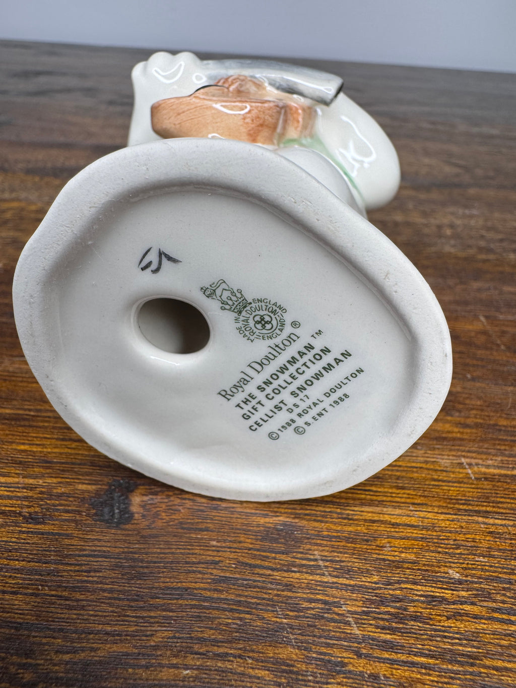 Rare Vintage Royal Doulton Cellist Snowman w/ Original Box