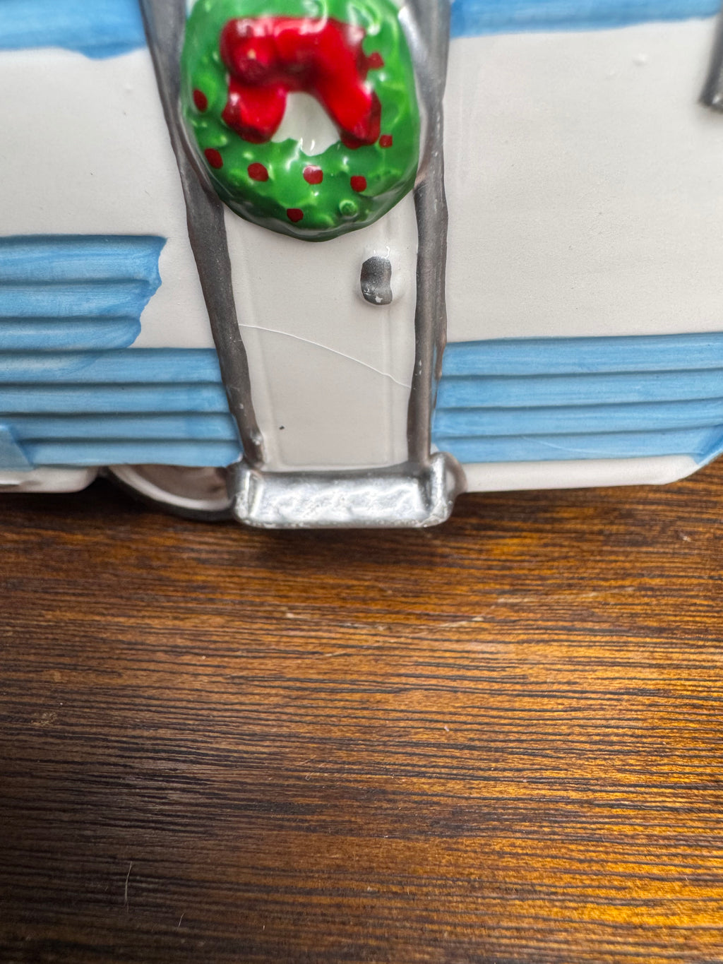 Retired Dept 56 Snow Village "On The Road Again" Station Wagon and Camper Set w/ Original Box