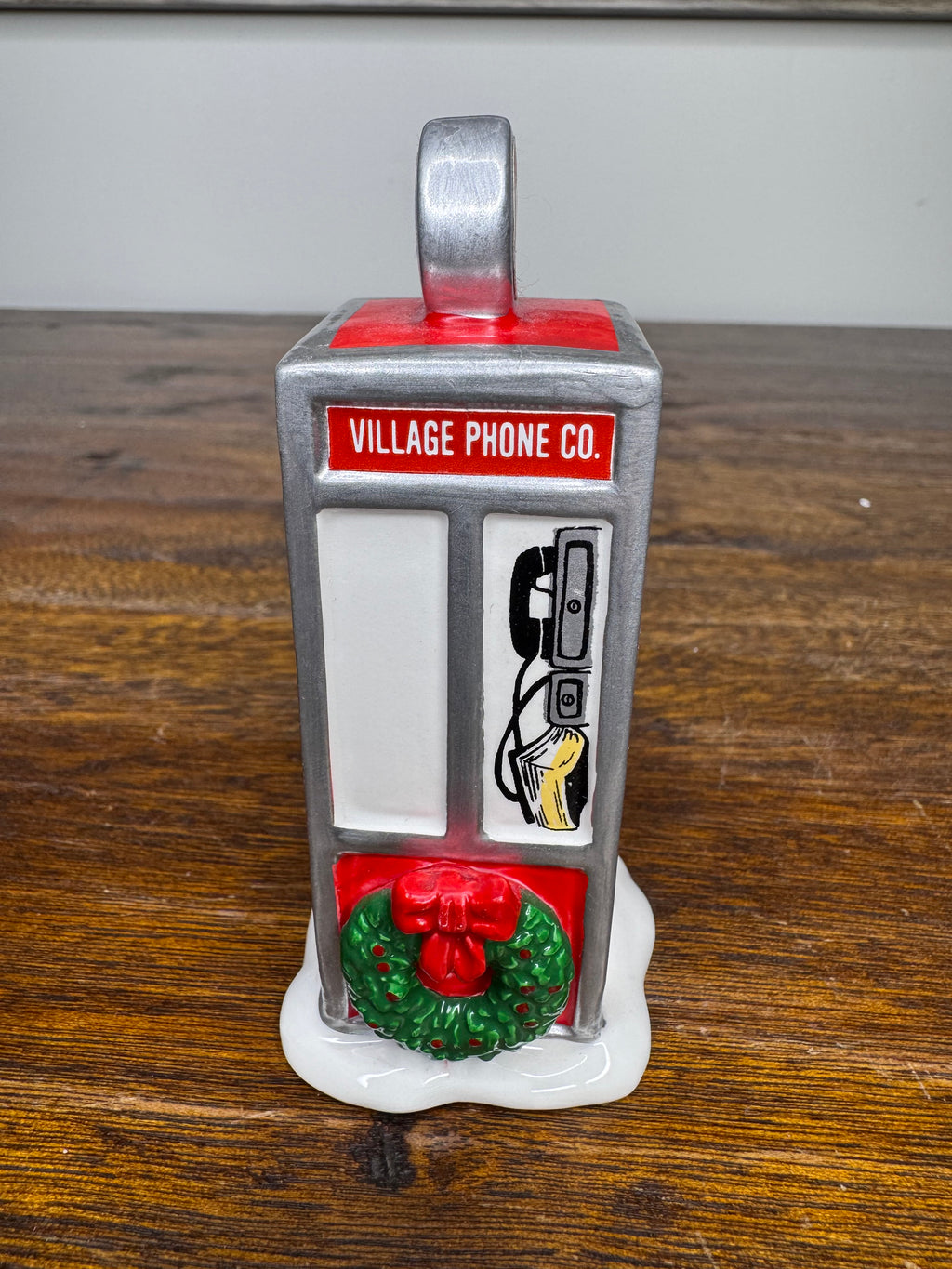 Retired Dept 56 Snow Village Phone Booth w/ Original Box