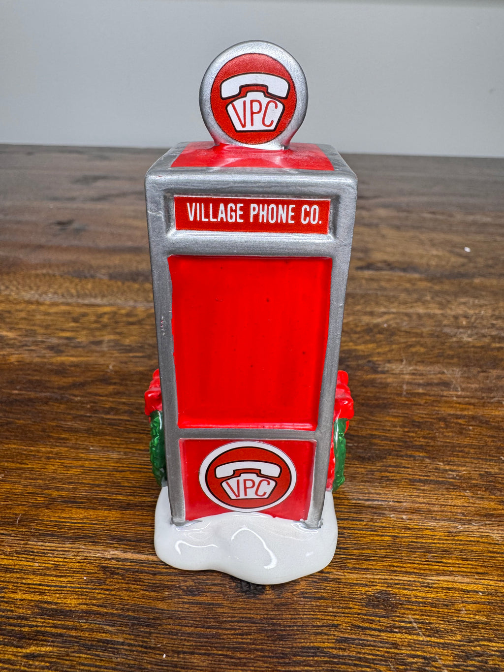 Retired Dept 56 Snow Village Phone Booth w/ Original Box