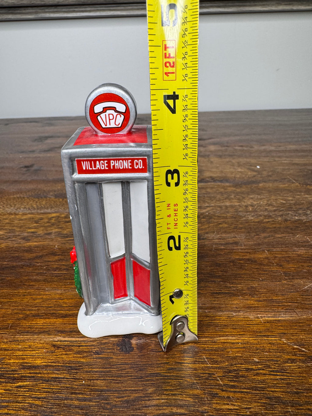 Retired Dept 56 Snow Village Phone Booth w/ Original Box