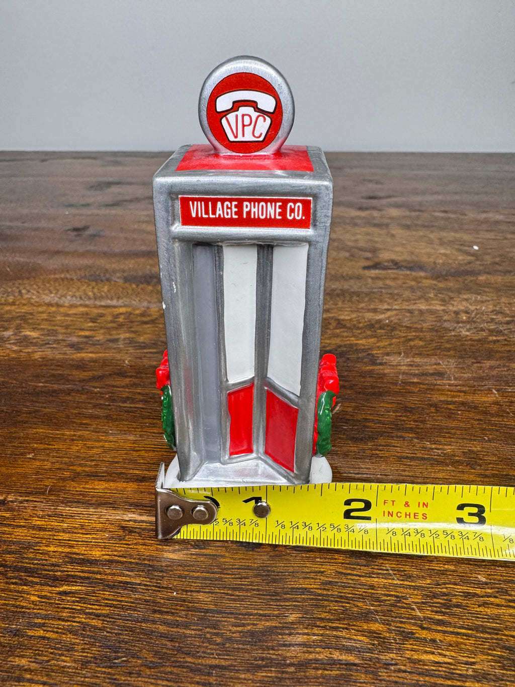 Retired Dept 56 Snow Village Phone Booth w/ Original Box