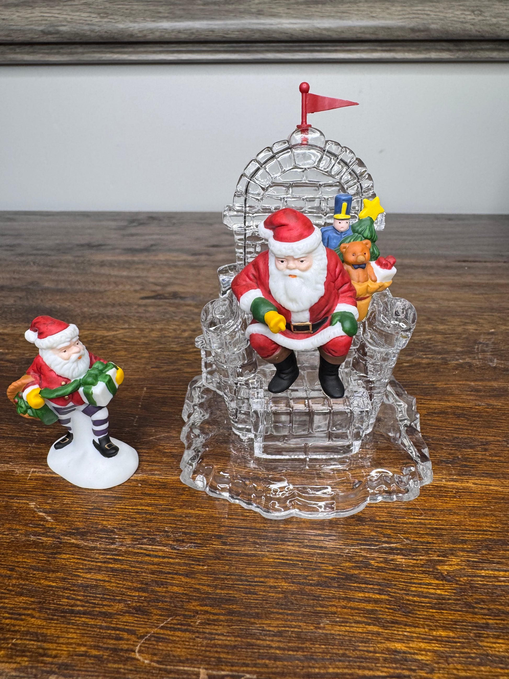 Retired Dept 56 Heritage Village "I'll Need More Toys" Set of 2 Figurines