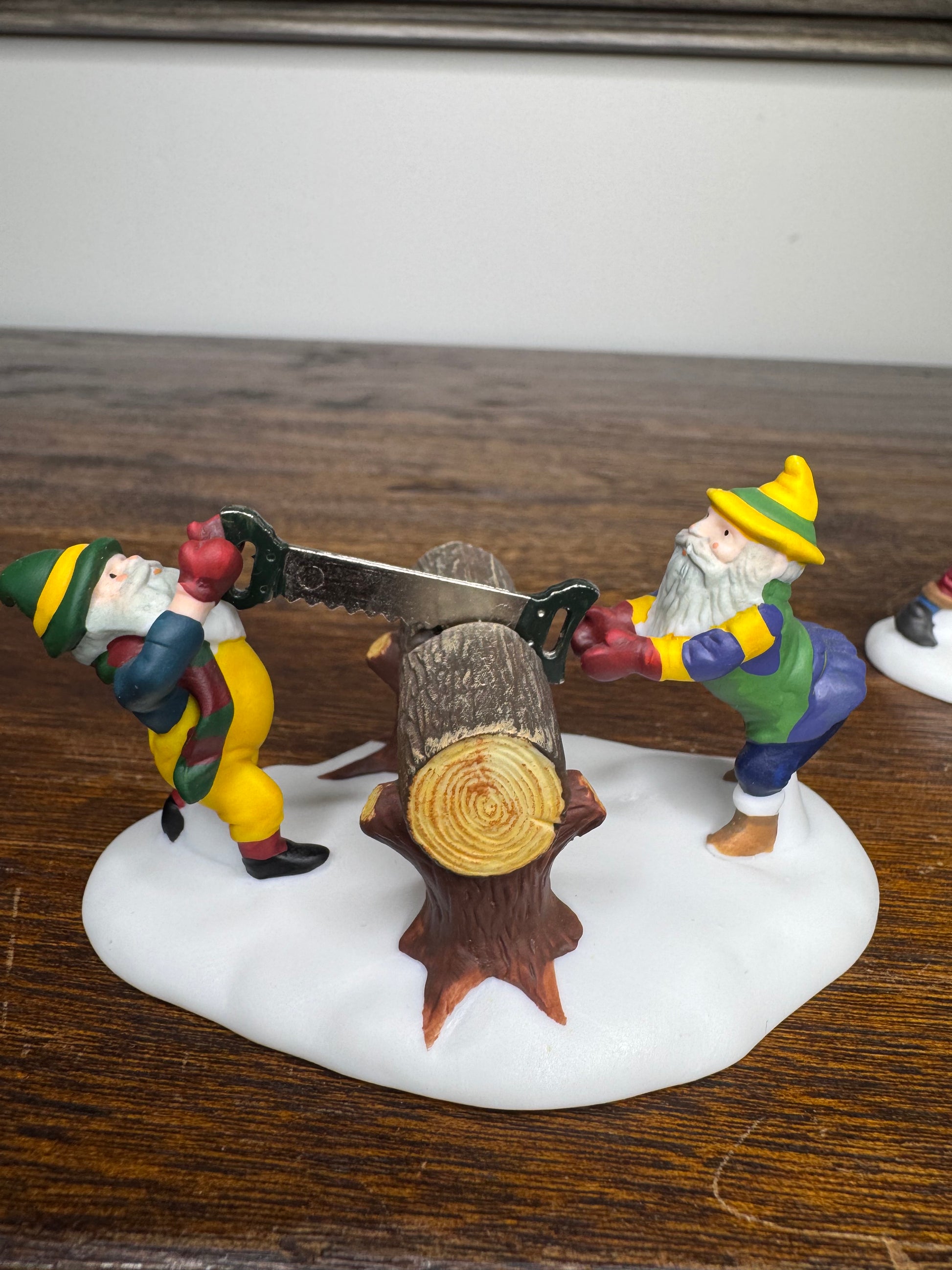 Retired Dept 56 Heritage Village "Woodsmen Elves" set of 3 w/ original Box