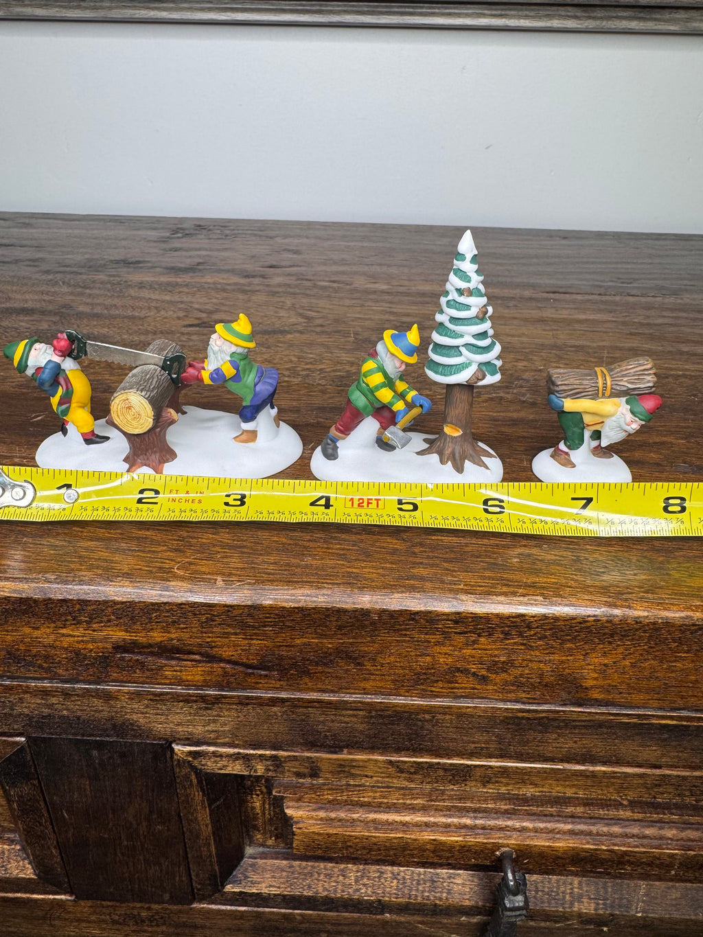 Retired Dept 56 Heritage Village "Woodsmen Elves" set of 3 w/ original Box