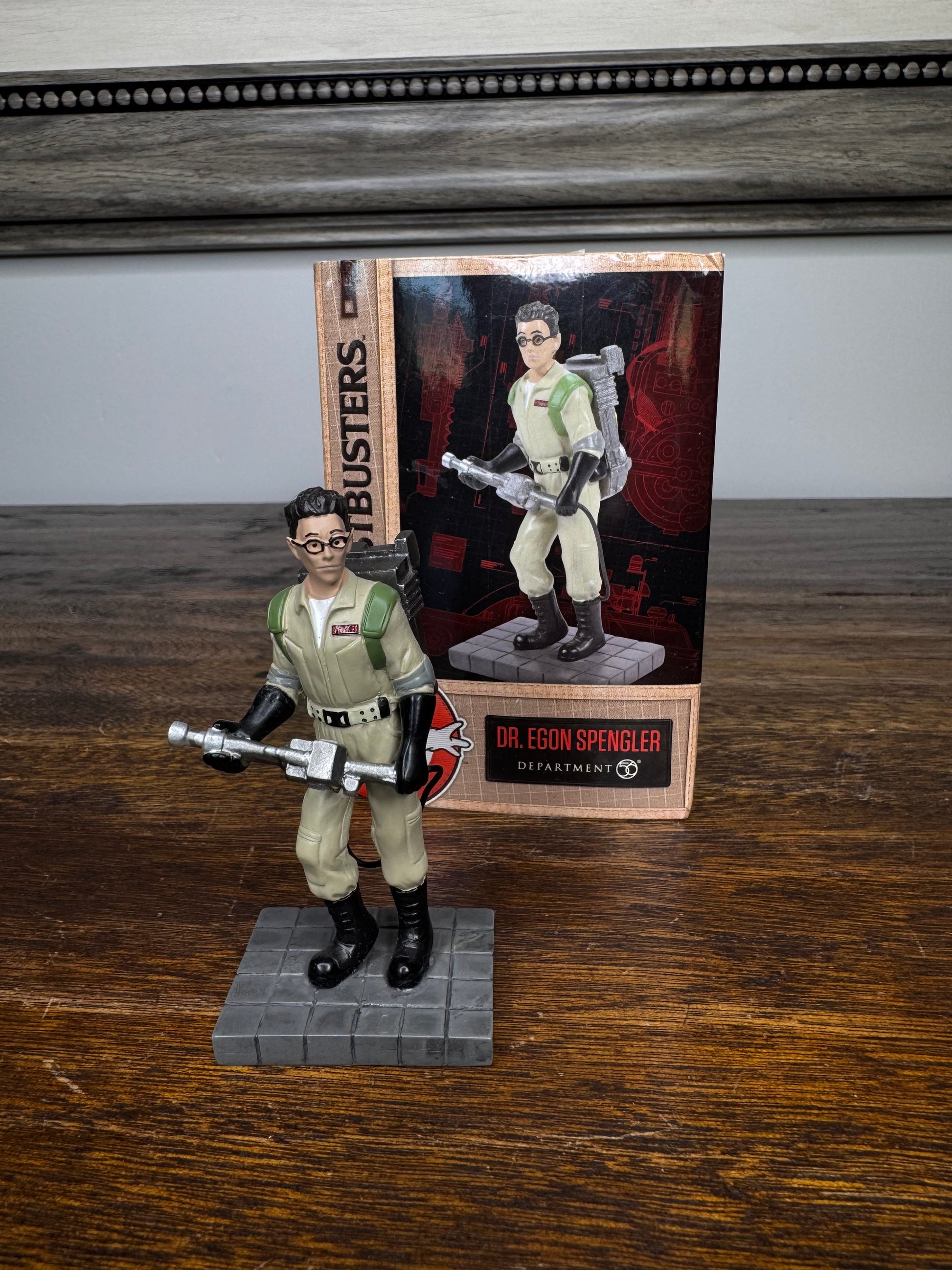 Retired Dept 56 Ghostbusters Village Accessory"Dr Egon Spengler" Figurine w/Original Box