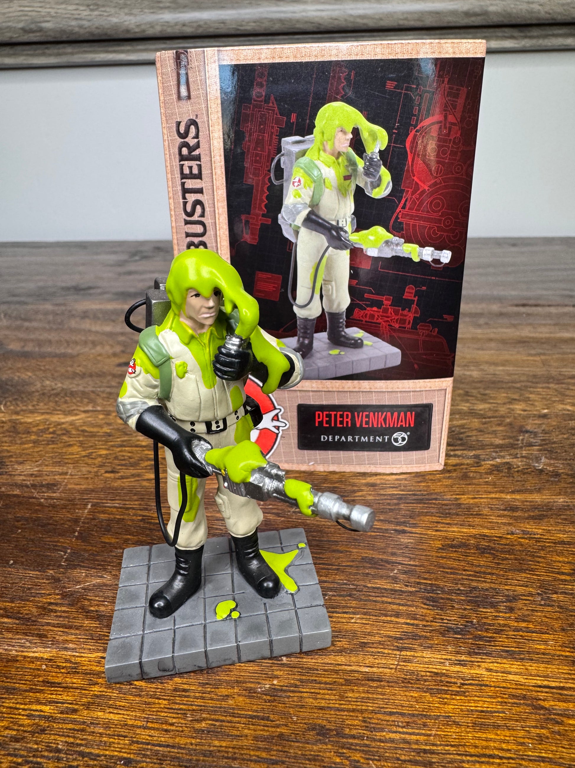 Retired Dept 56 Ghostbusters Village Accessory ""Peter Venkman" Figurine w/ Original Box