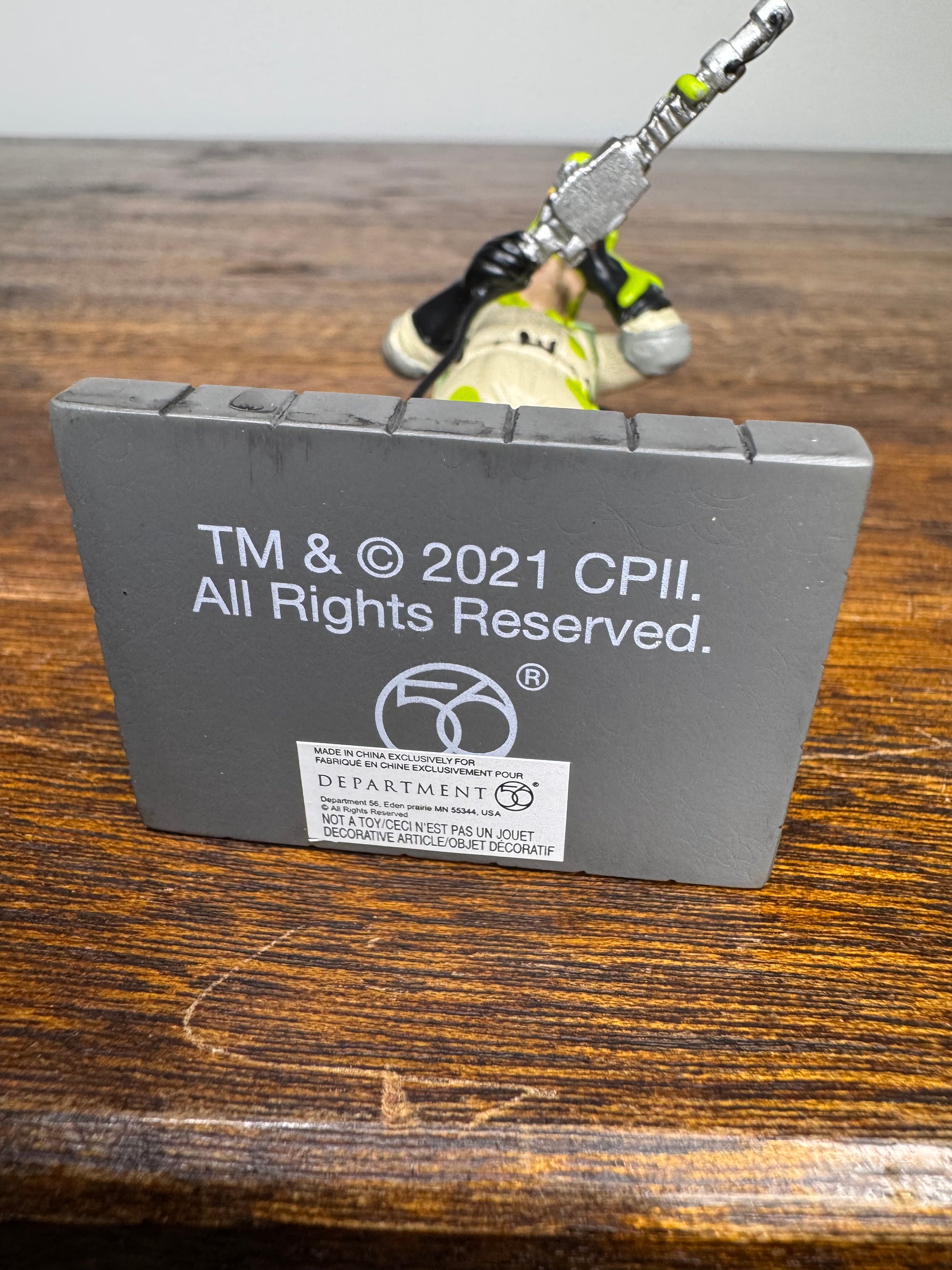 Retired Dept 56 Ghostbusters Village Accessory ""Peter Venkman" Figurine w/ Original Box