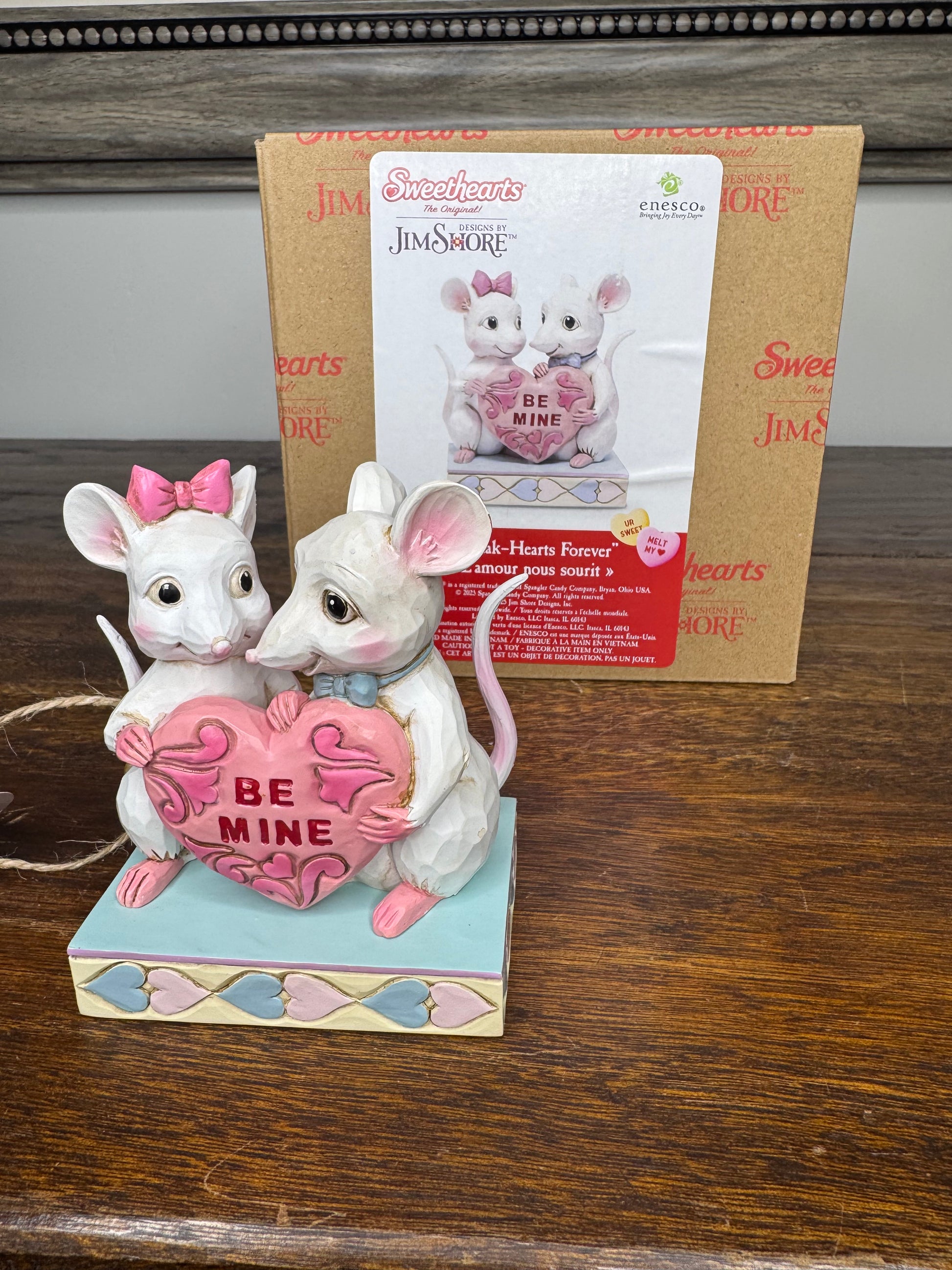 NIB Jim Shore Sweethearts "Squeak-Hearts Forever" Mice Figurine