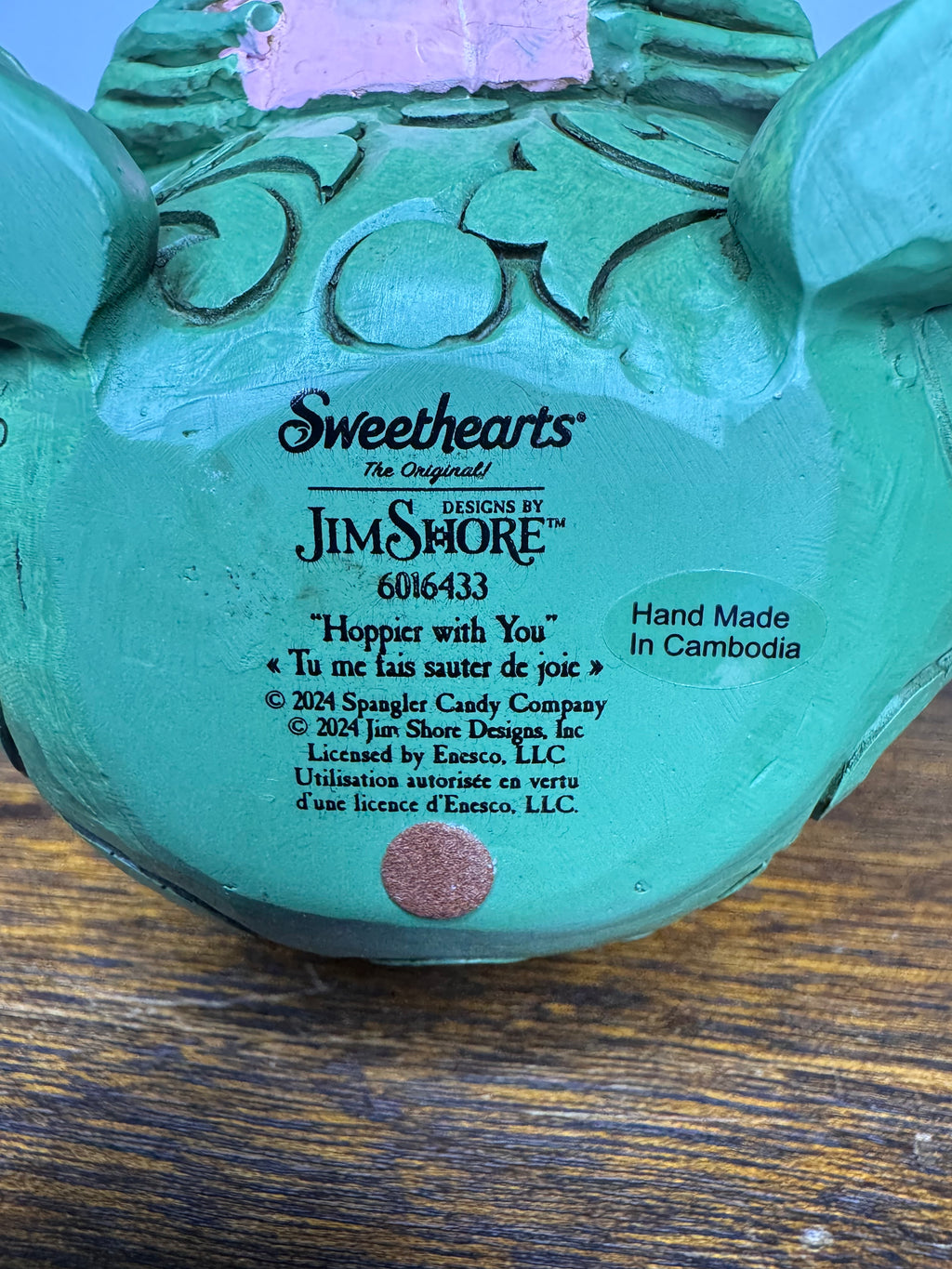 NIB Jim Shore Sweethearts "Hoppier With You" Frog Figurine