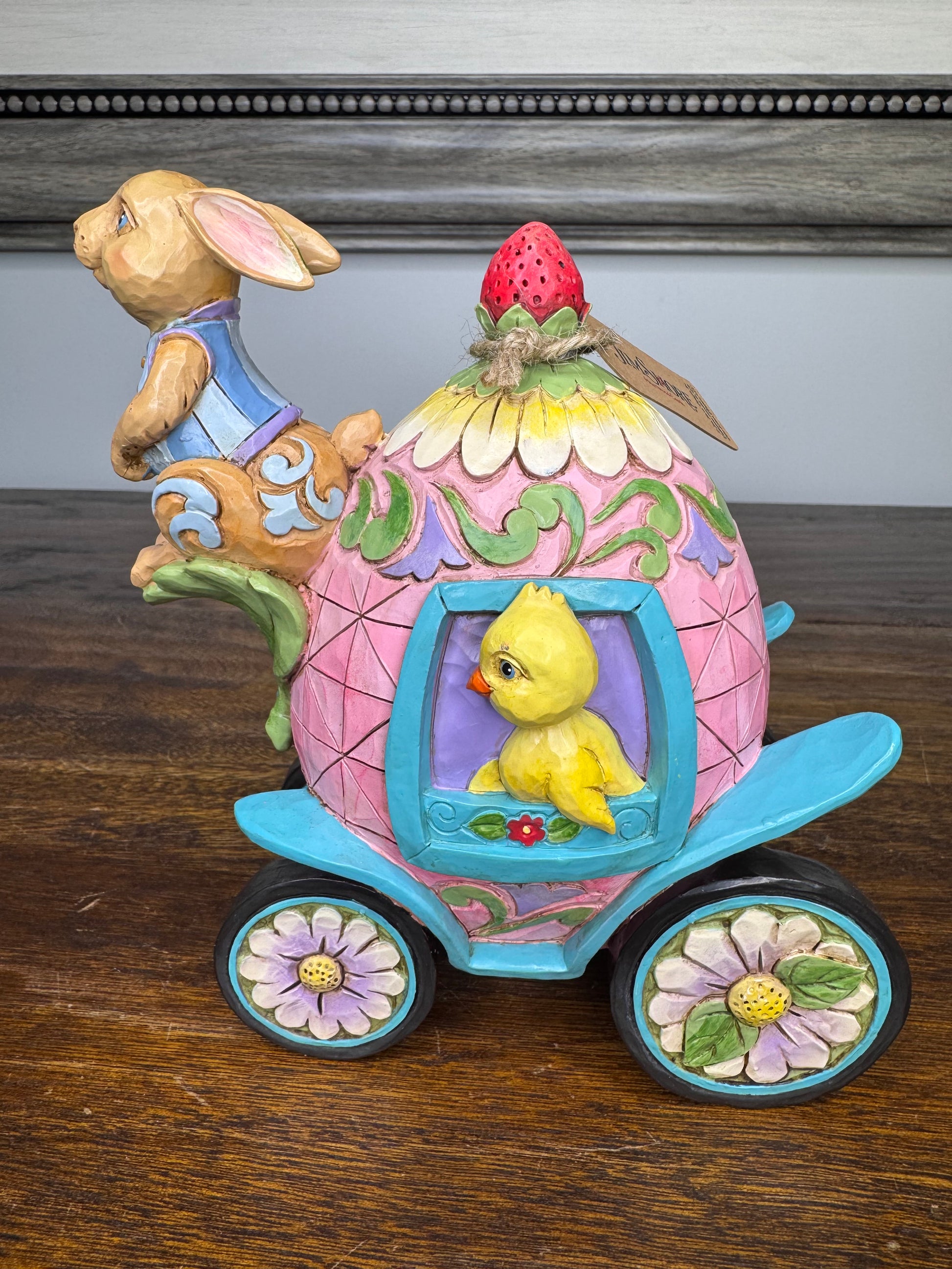 NIB Jim Shore Heartwood Creek "Onward to Easter" Figurine- 2nd Annual Bunnies on Parade