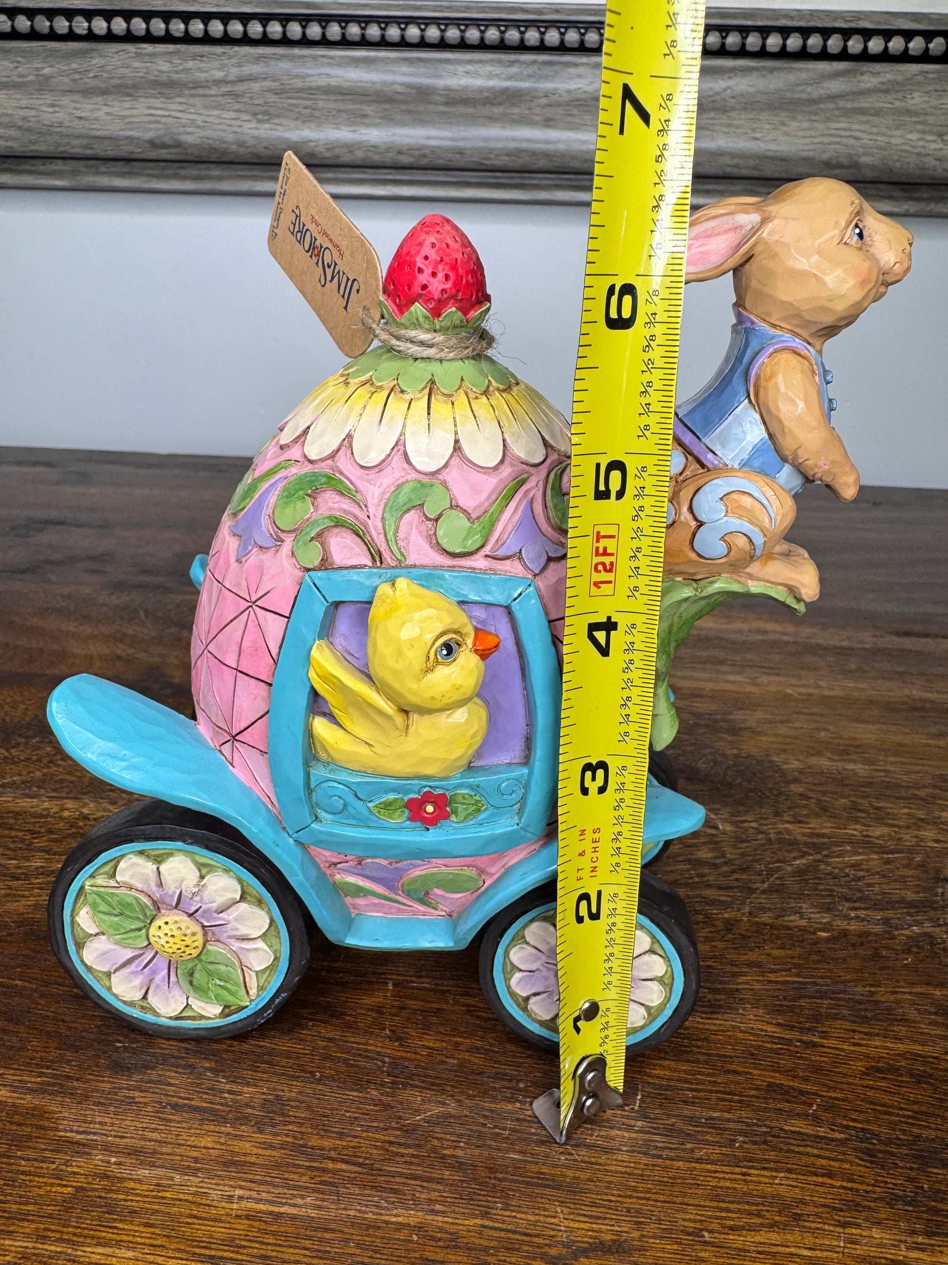 NIB Jim Shore Heartwood Creek "Onward to Easter" Figurine- 2nd Annual Bunnies on Parade