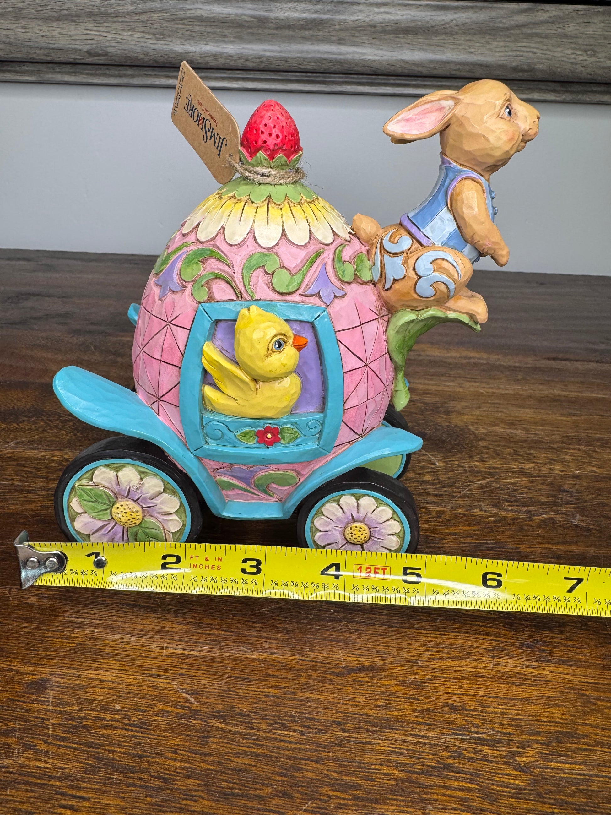NIB Jim Shore Heartwood Creek "Onward to Easter" Figurine- 2nd Annual Bunnies on Parade