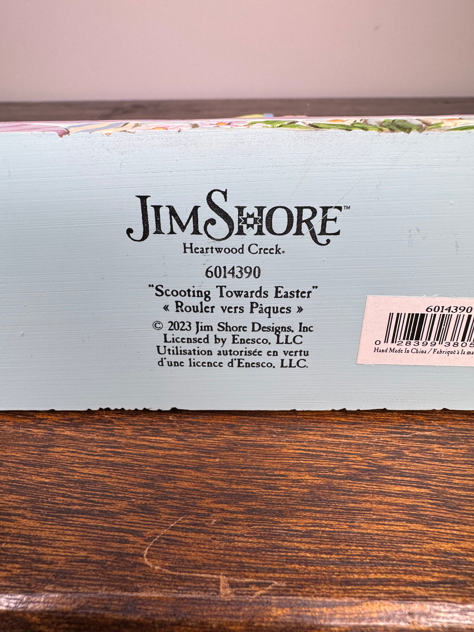 NIB Jim Shore Heartwood Creek "Scooting Towards Easter" Figurine