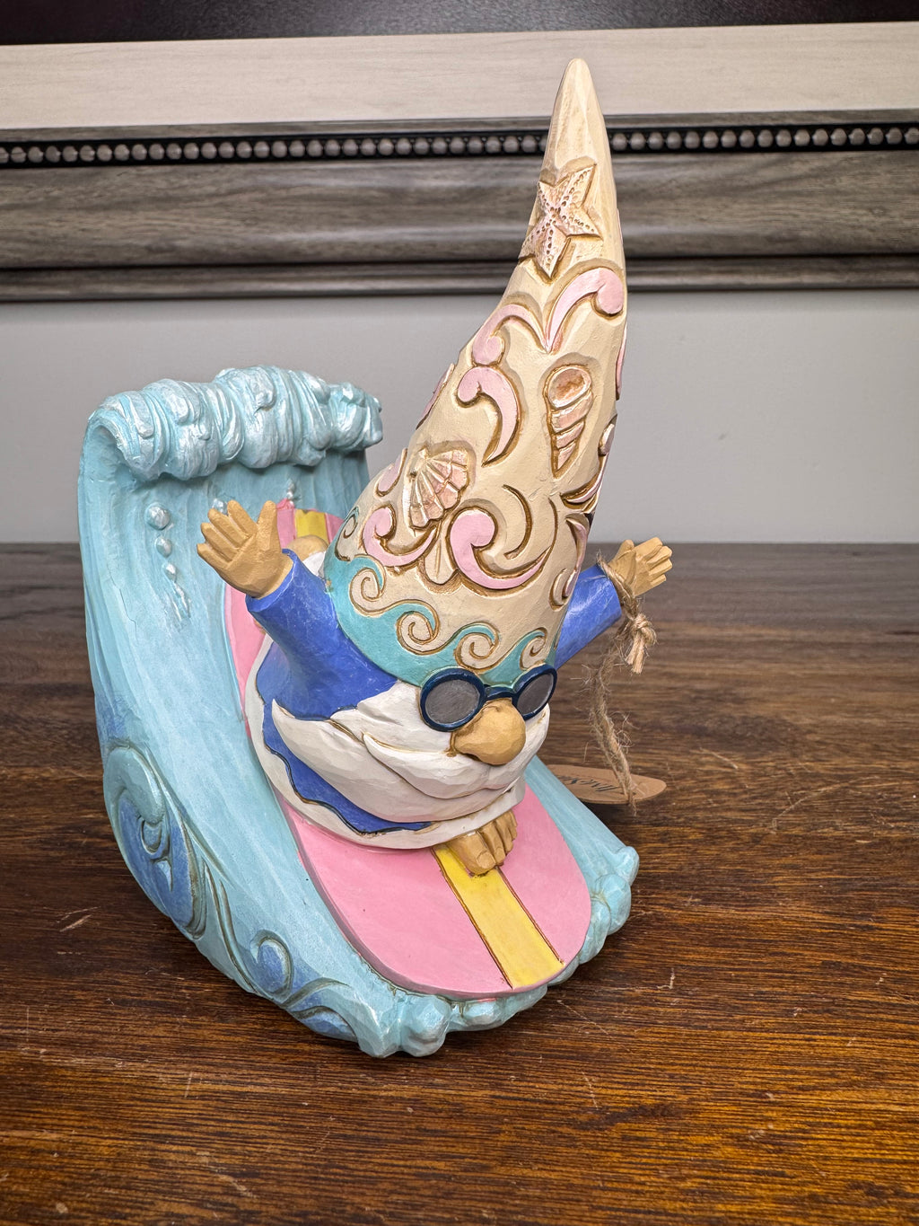 NIB Jim Shore Heartwood Creek Coastal Gnome Surfing Figurine
