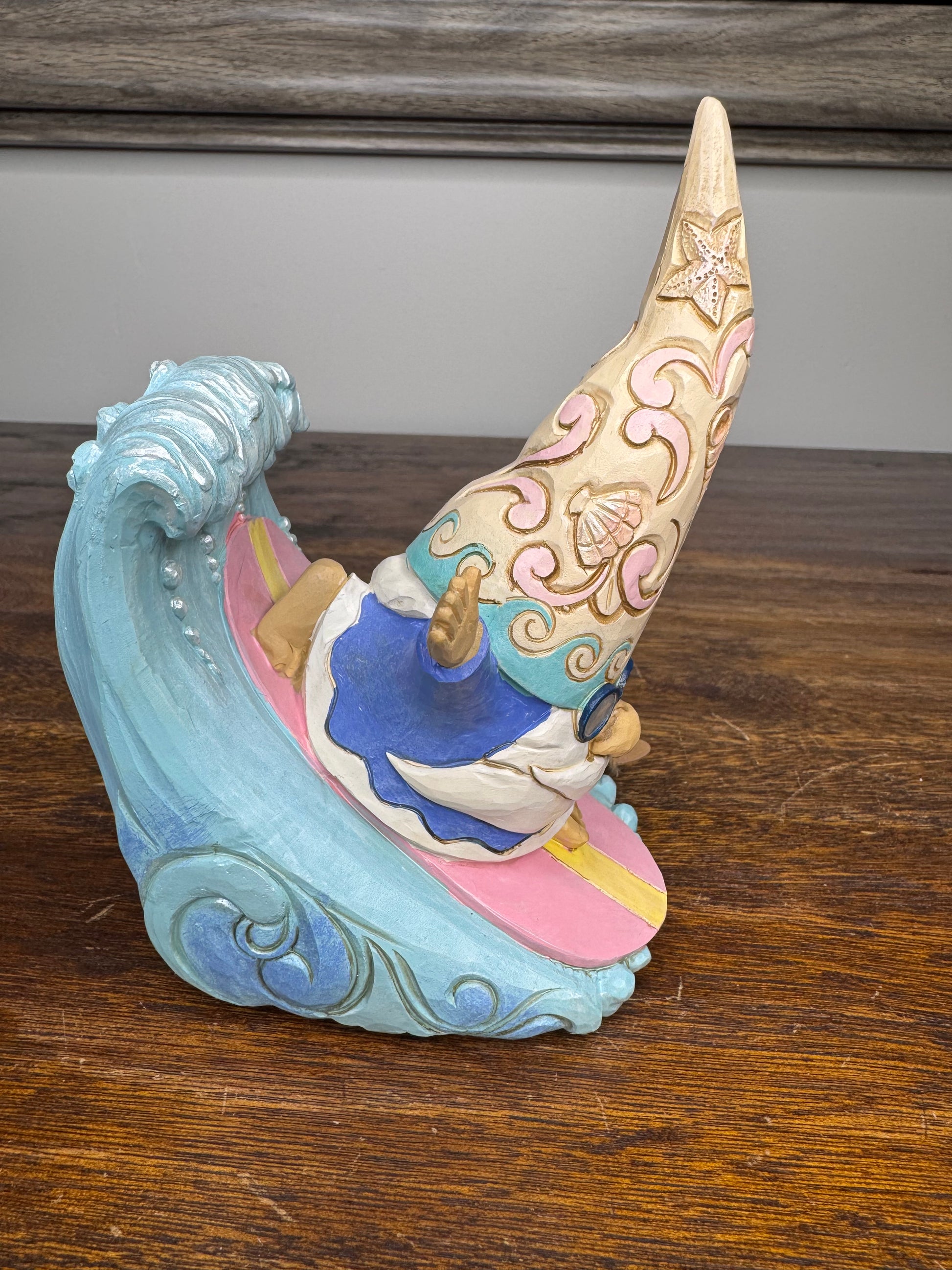 NIB Jim Shore Heartwood Creek Coastal Gnome Surfing Figurine