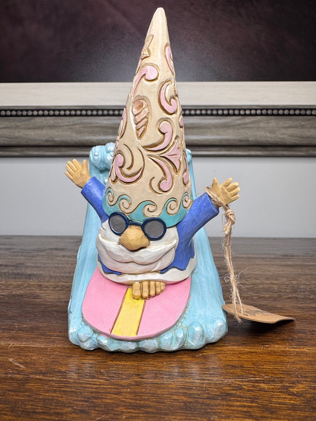 NIB Jim Shore Heartwood Creek Coastal Gnome Surfing Figurine