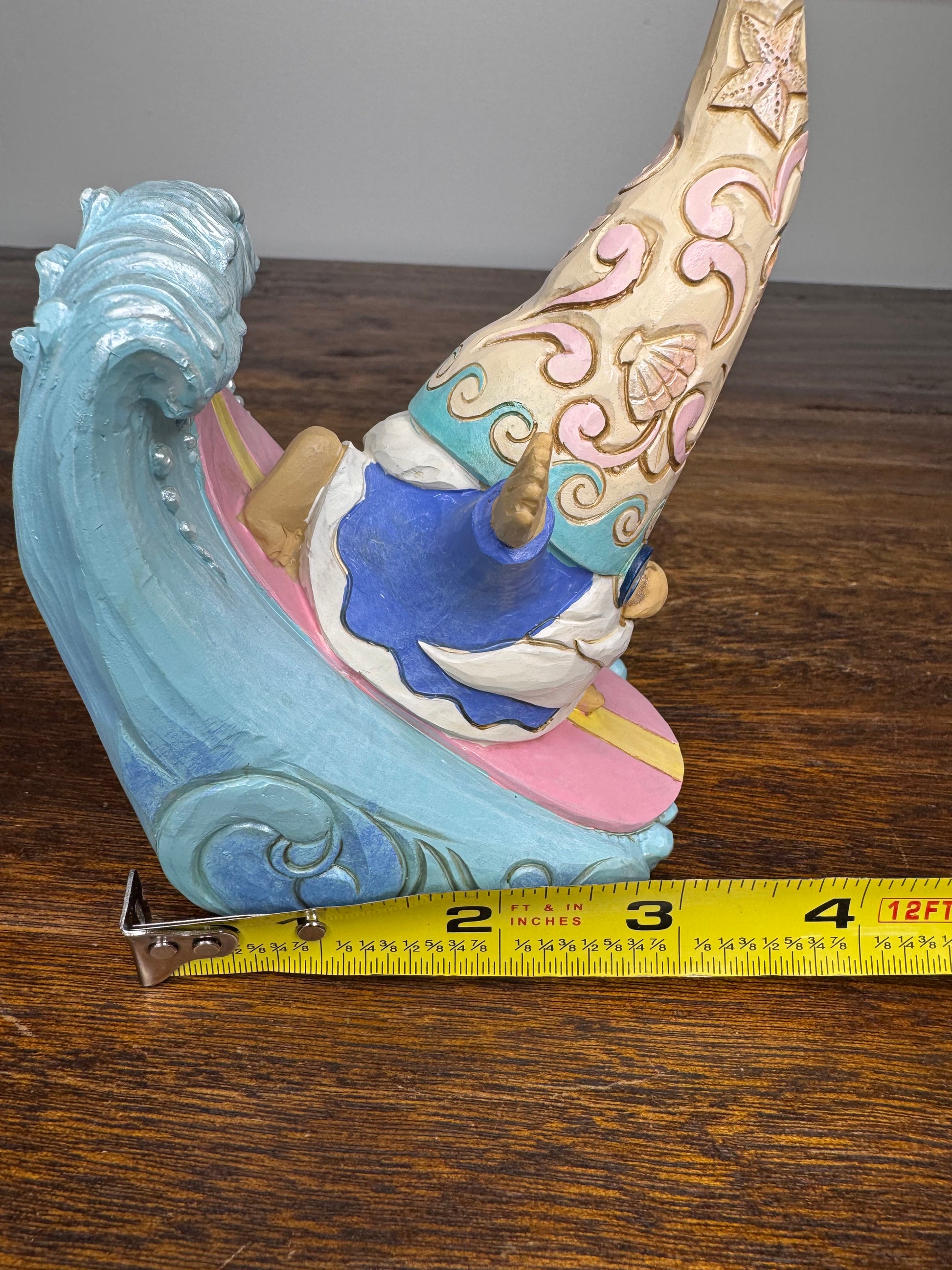NIB Jim Shore Heartwood Creek Coastal Gnome Surfing Figurine