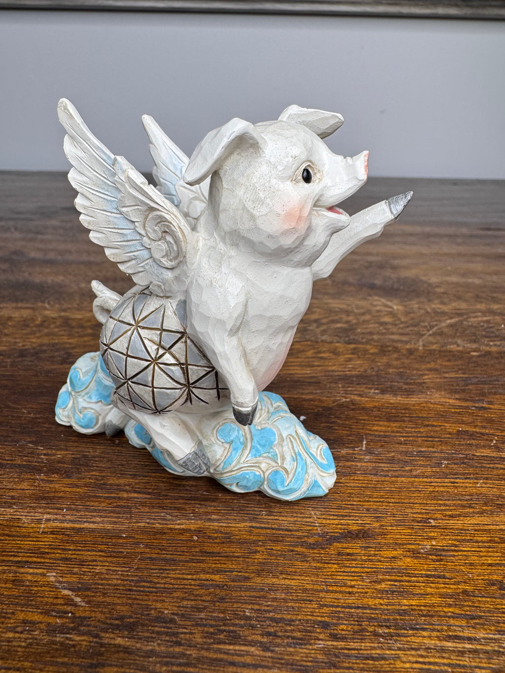 NIB Jim Shore Heartwood Creek Flying Pig Mini Figurine