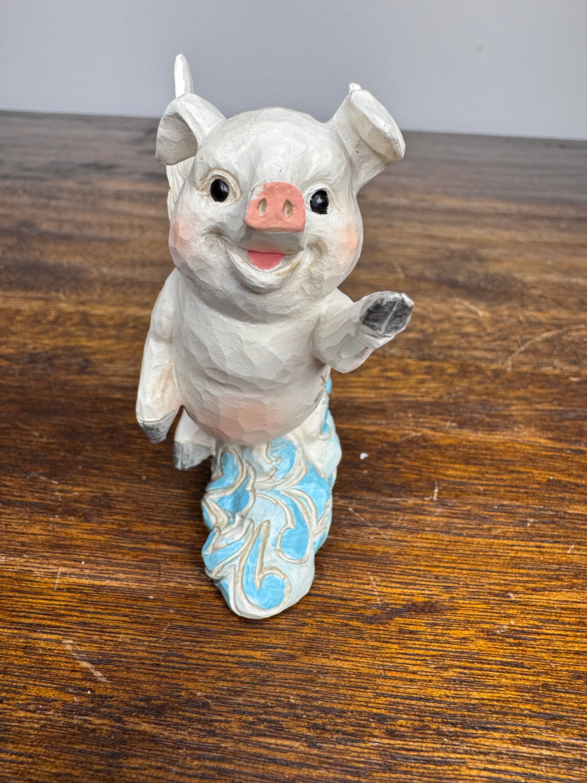 NIB Jim Shore Heartwood Creek Flying Pig Mini Figurine