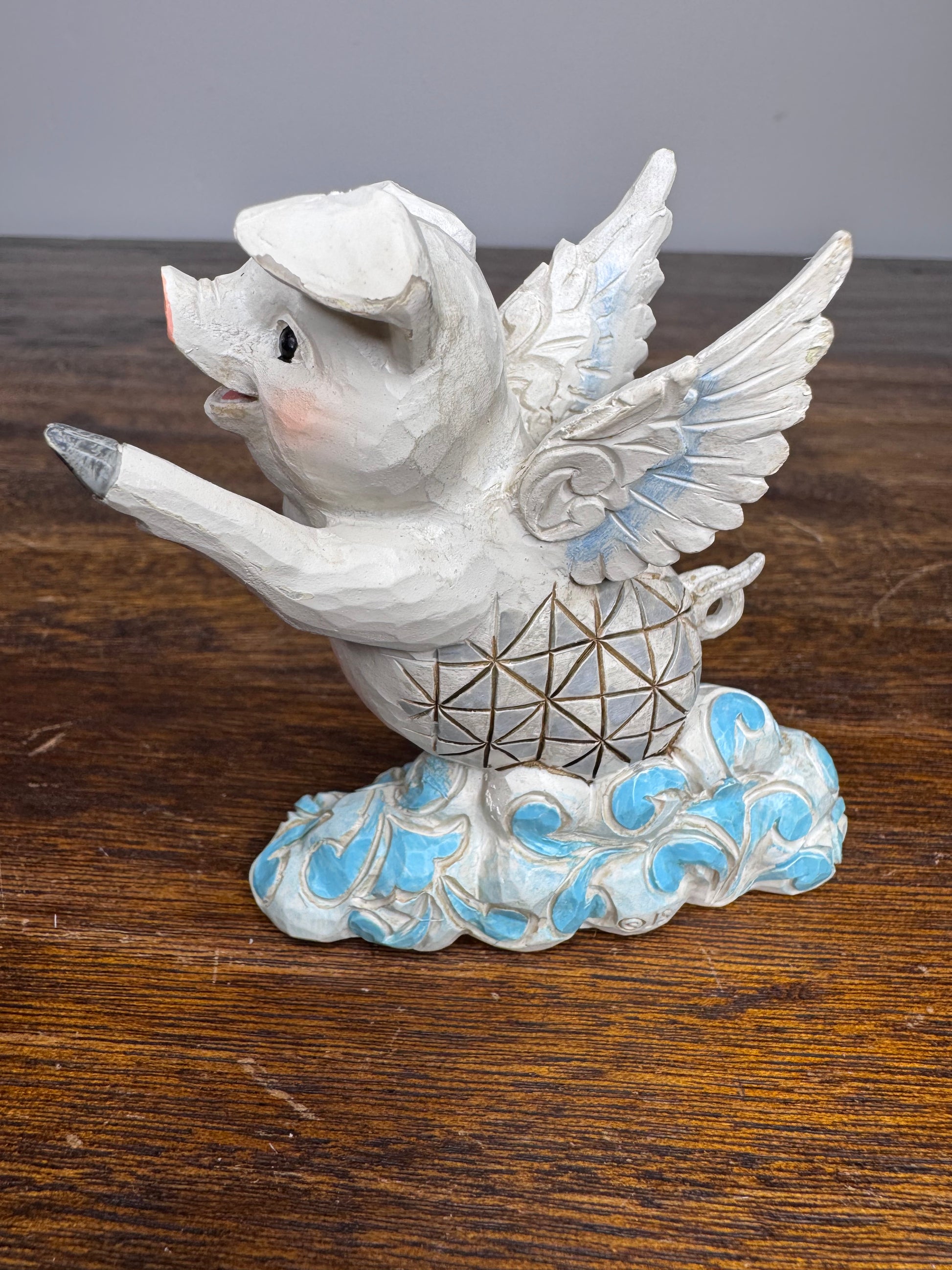 NIB Jim Shore Heartwood Creek Flying Pig Mini Figurine