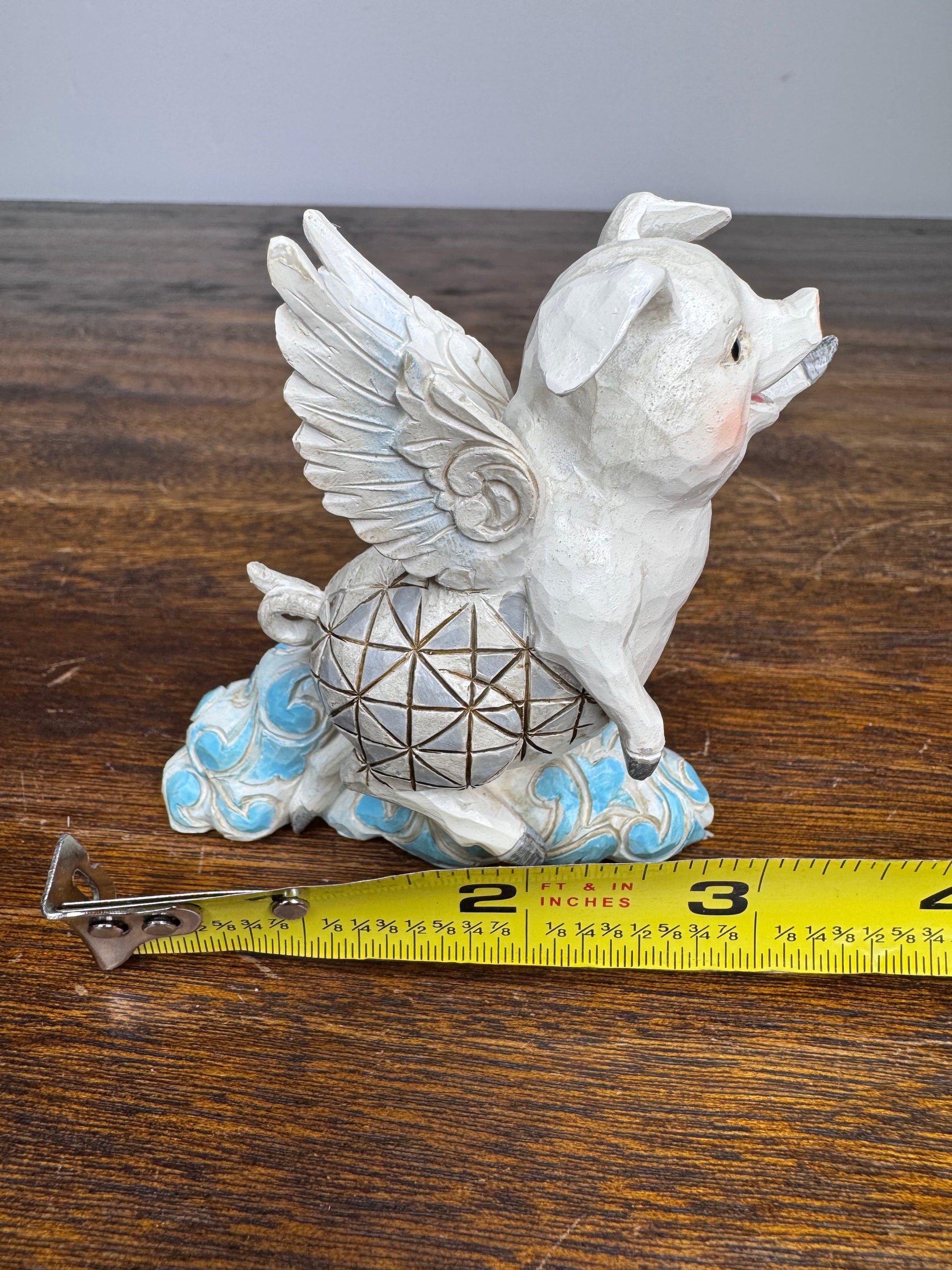 NIB Jim Shore Heartwood Creek Flying Pig Mini Figurine