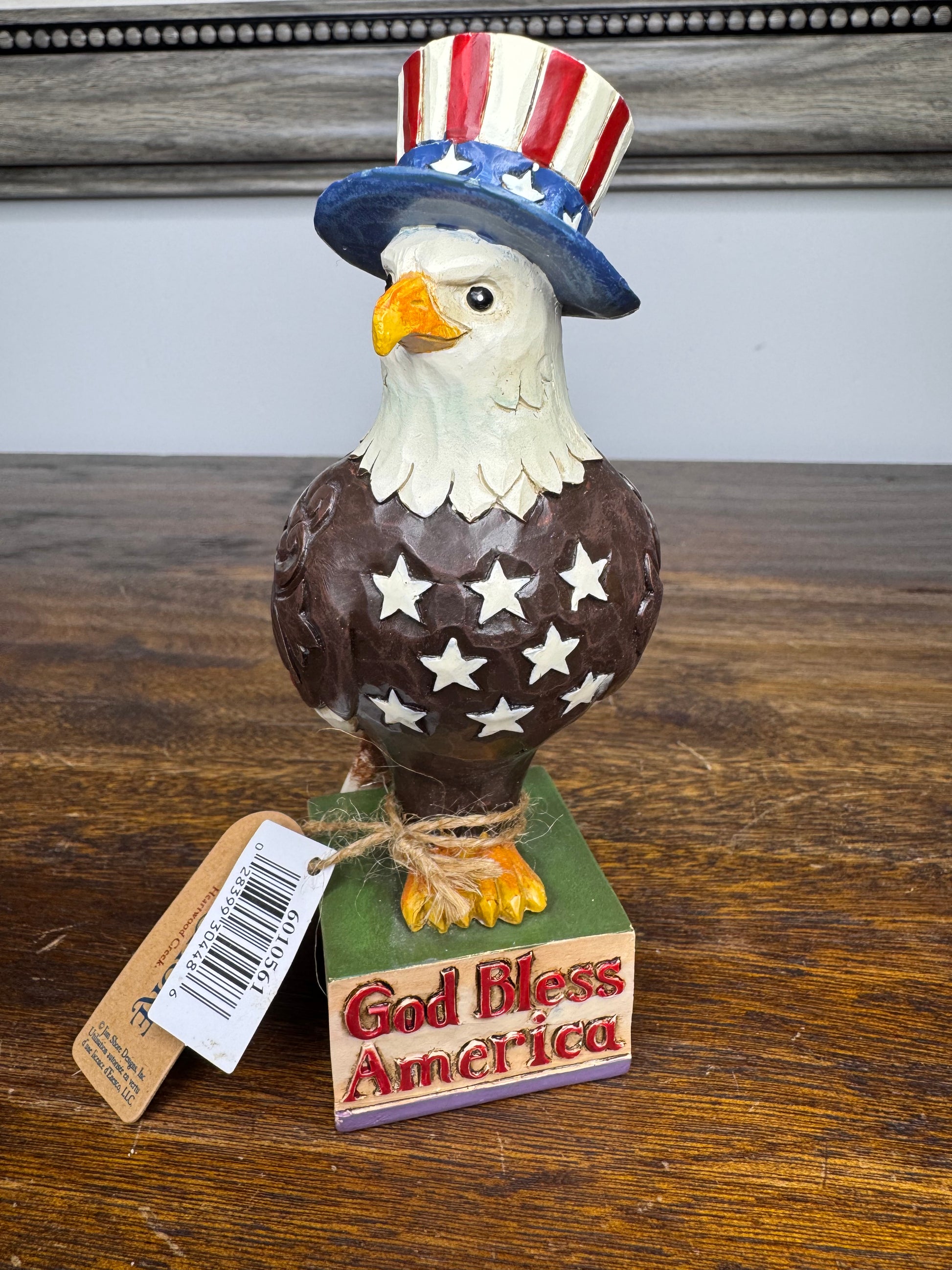 NIB Jim Shore Heartwood Creek Patriotic "Freedom Reigns" Eagle Figurine