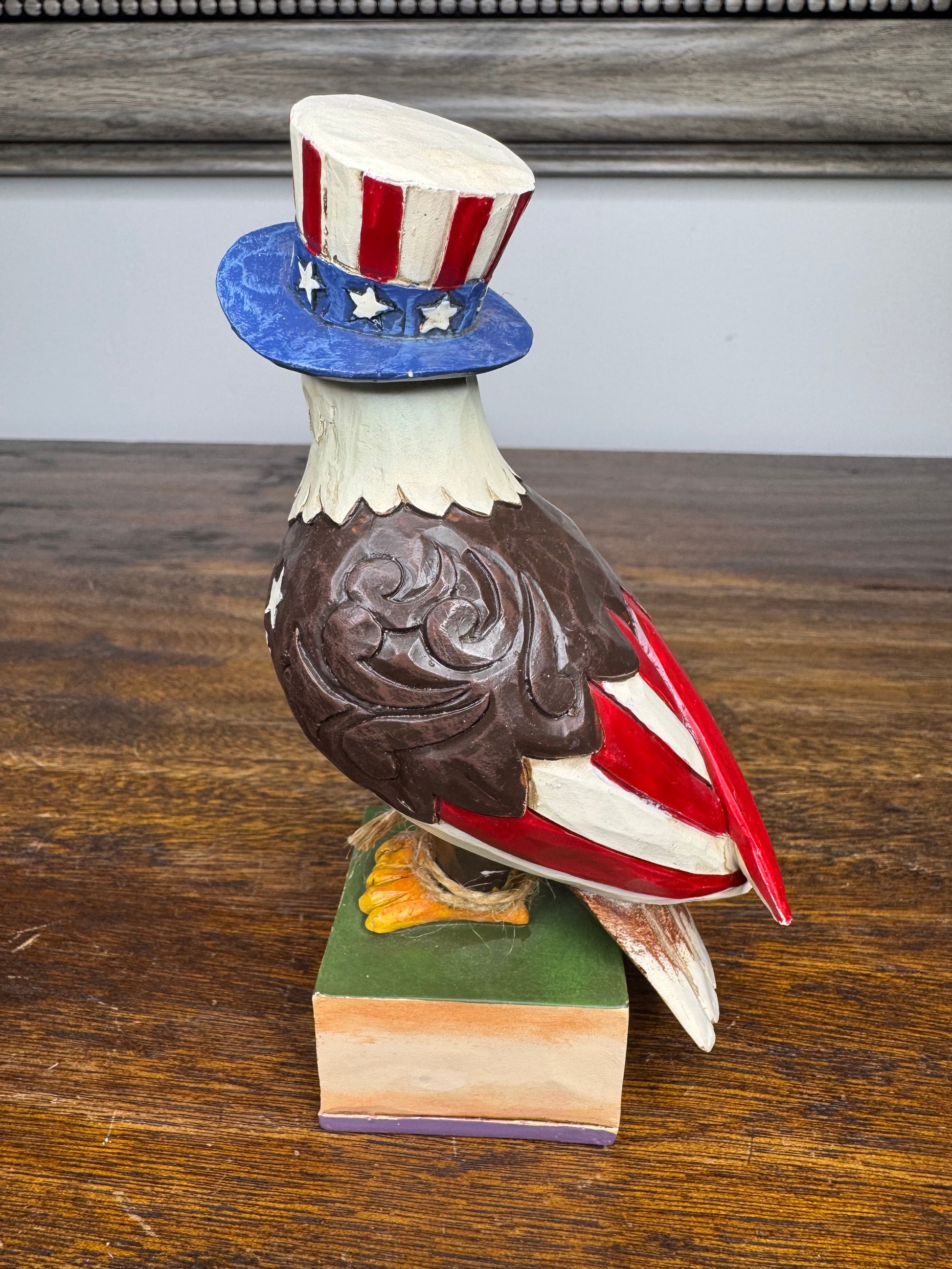 NIB Jim Shore Heartwood Creek Patriotic "Freedom Reigns" Eagle Figurine