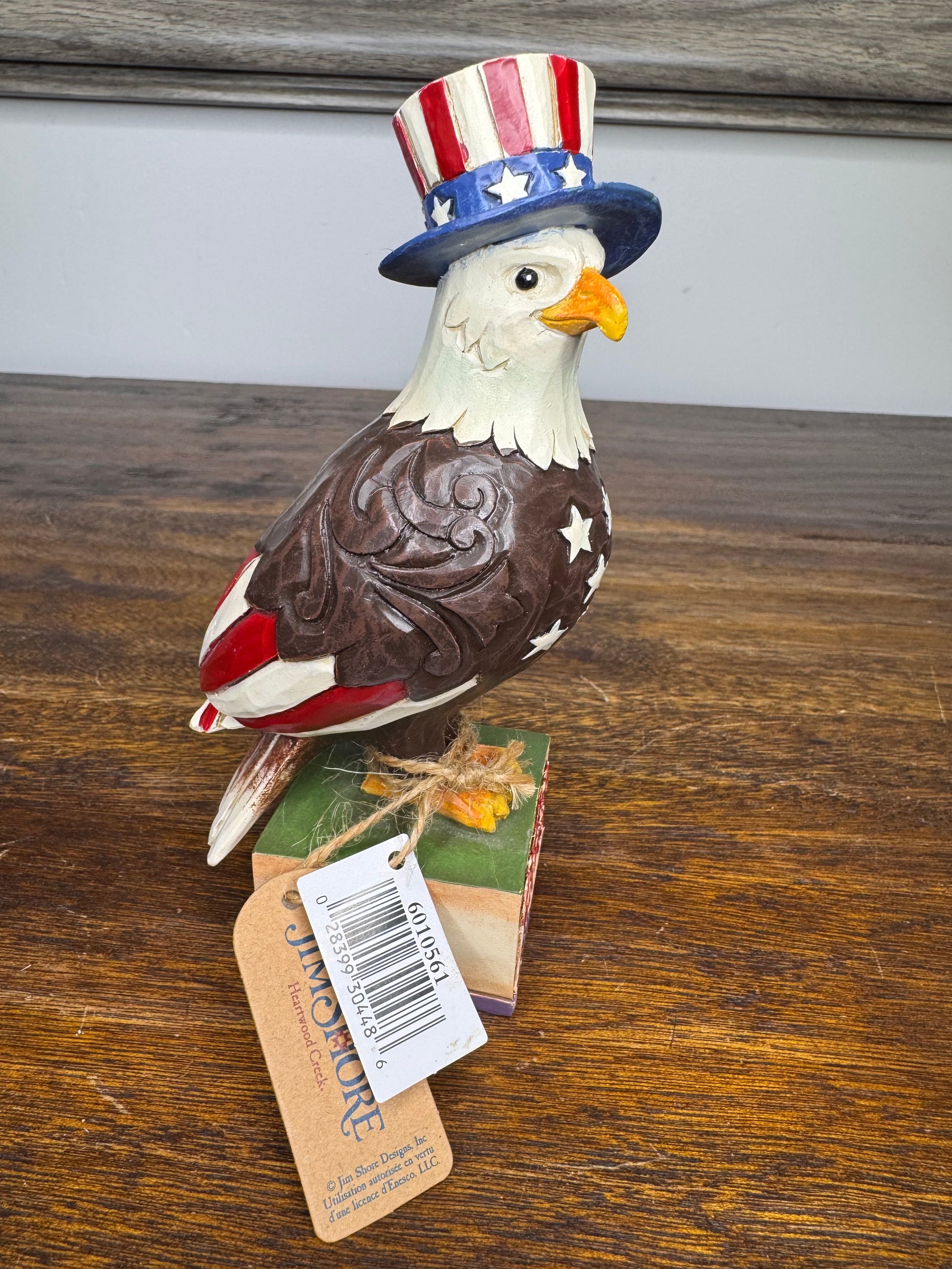 NIB Jim Shore Heartwood Creek Patriotic "Freedom Reigns" Eagle Figurine